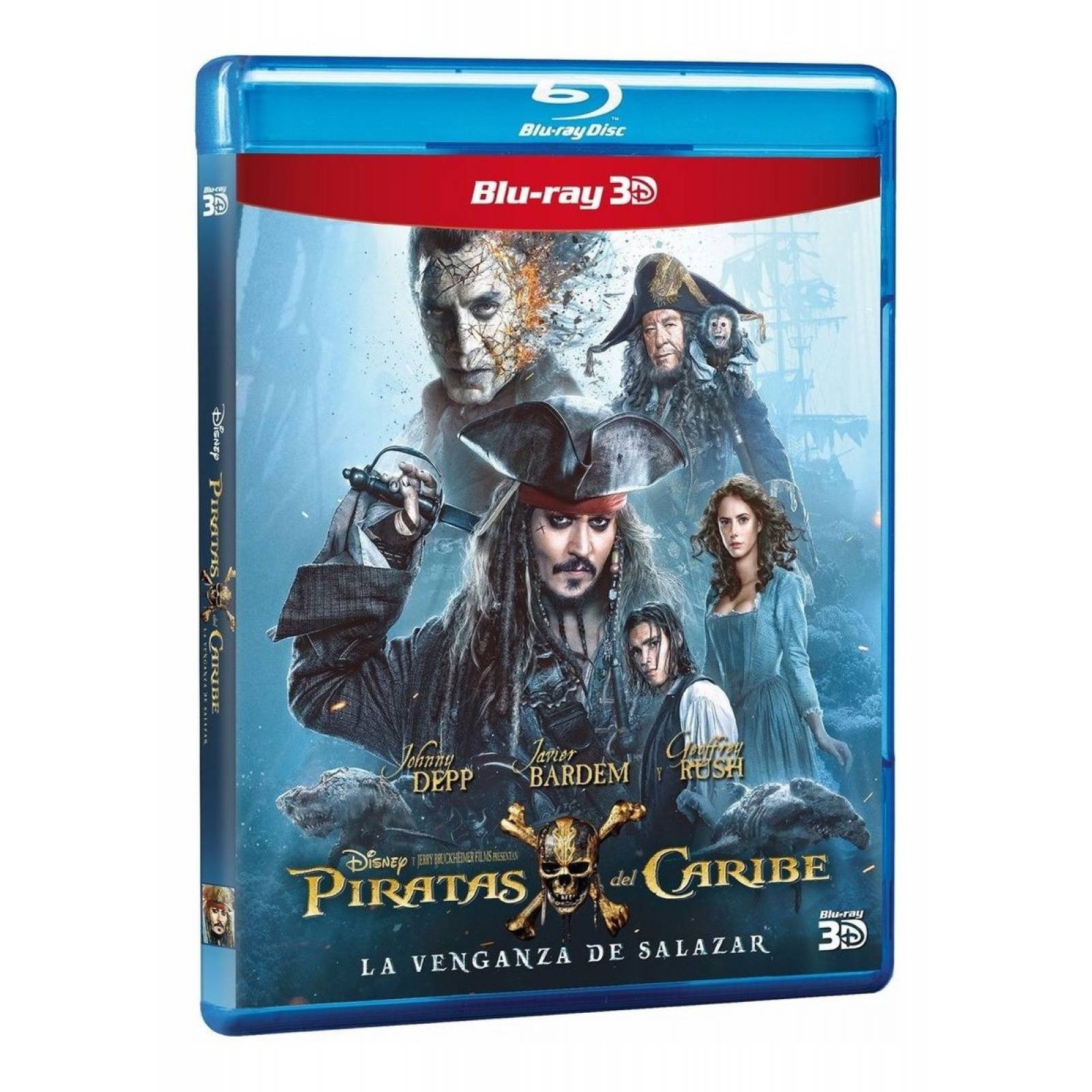 Piratas Del Caribe La Venganza De Salazar Blu ray 3d