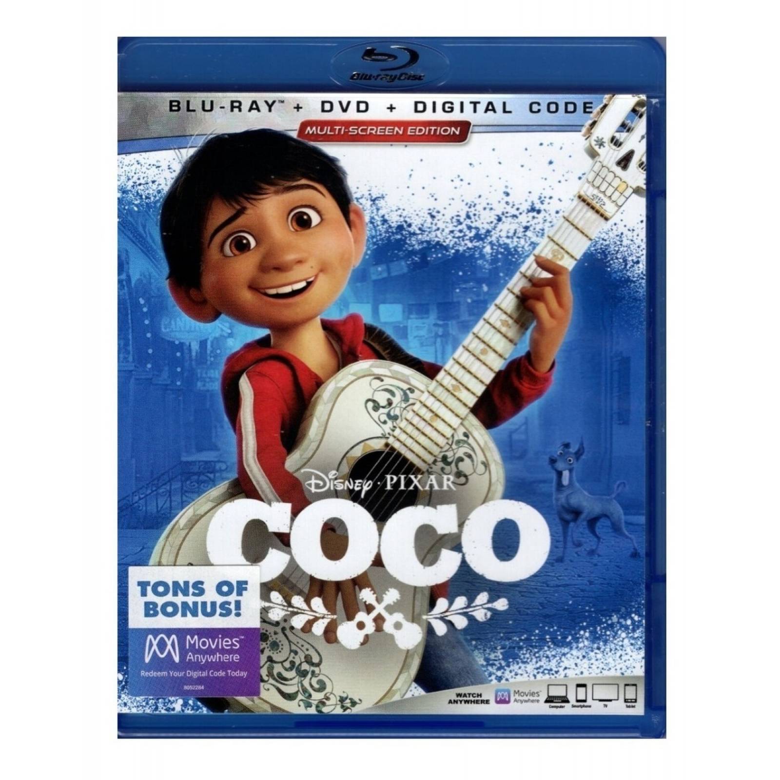 Coco Disney Pixar Pelicula Blu ray