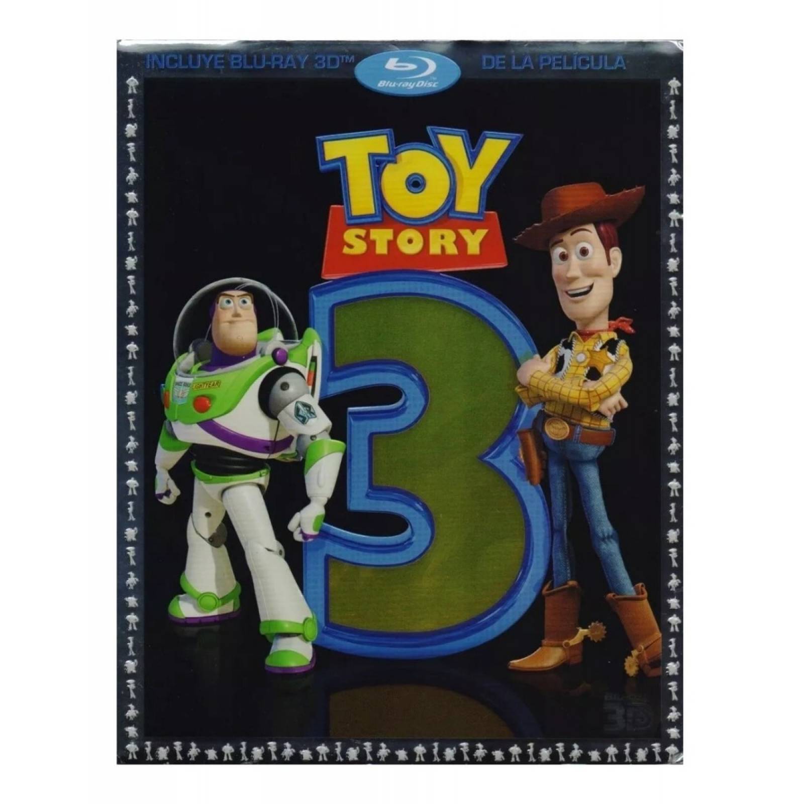 Toy Story 3 Tres Disney Pelicula Pixar Blu ray 3d