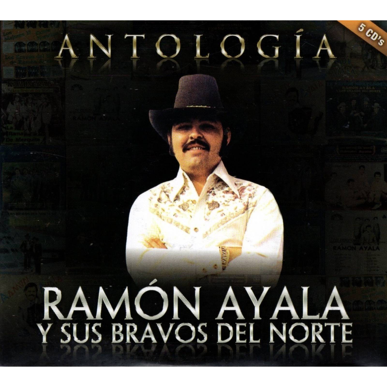 Ramon Ayala Y Sus Bravos Del Norte Antologia 5 Discos Cd