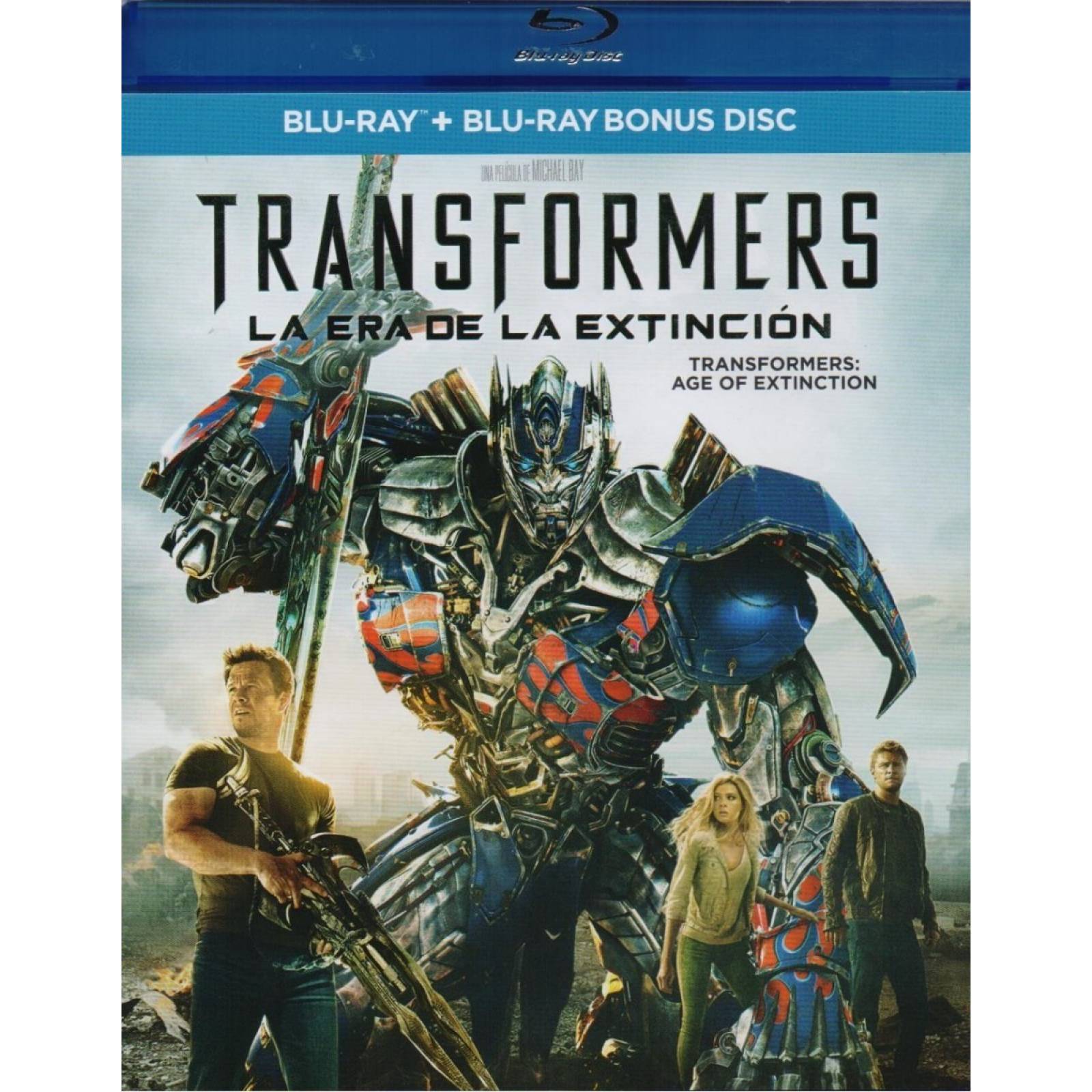 Transformers 4 La Era De Extincion Pelicula Blu-ray + Bonus