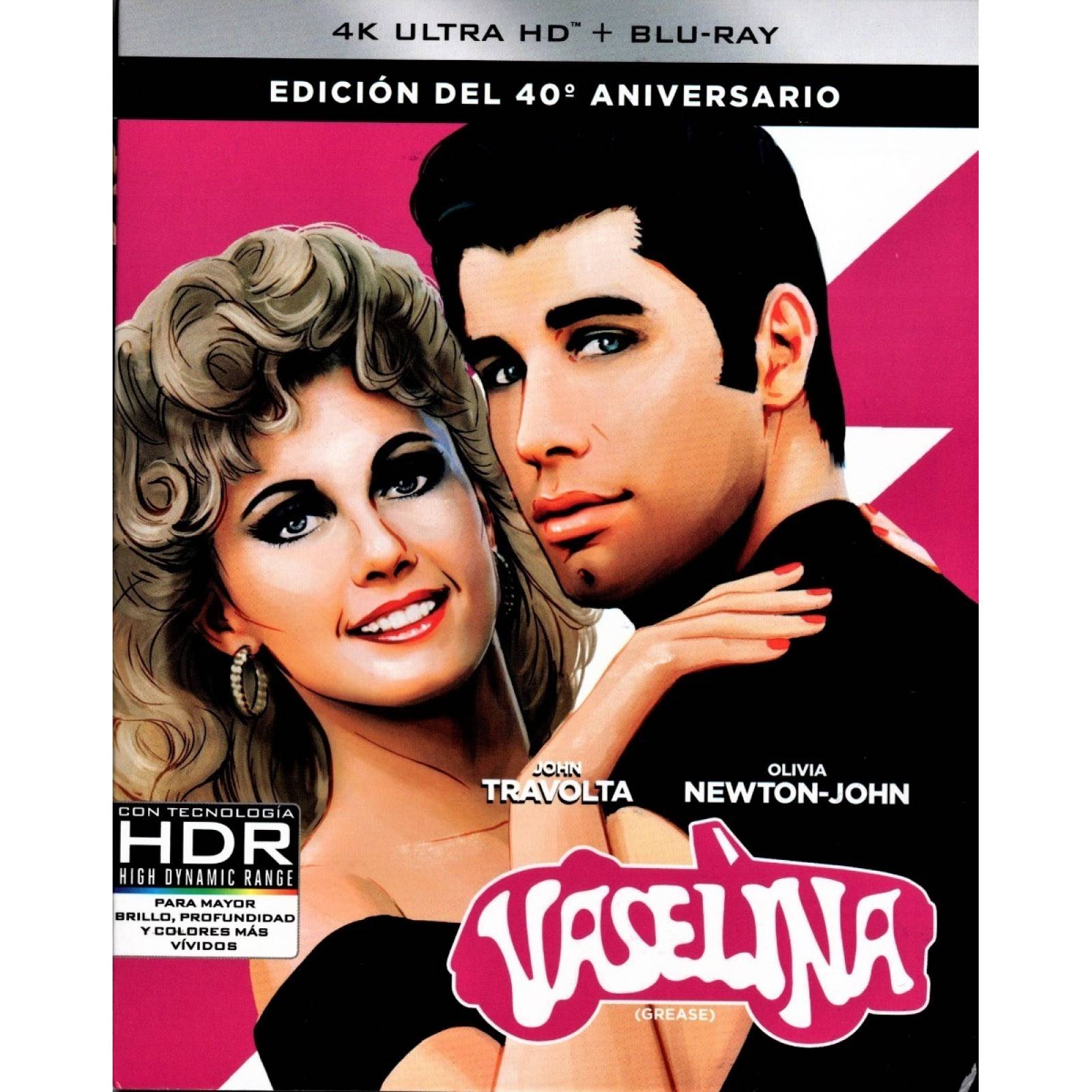 Vaselina Grease 40 Aniversario Pelicula 4k Uhd + Blu-ray