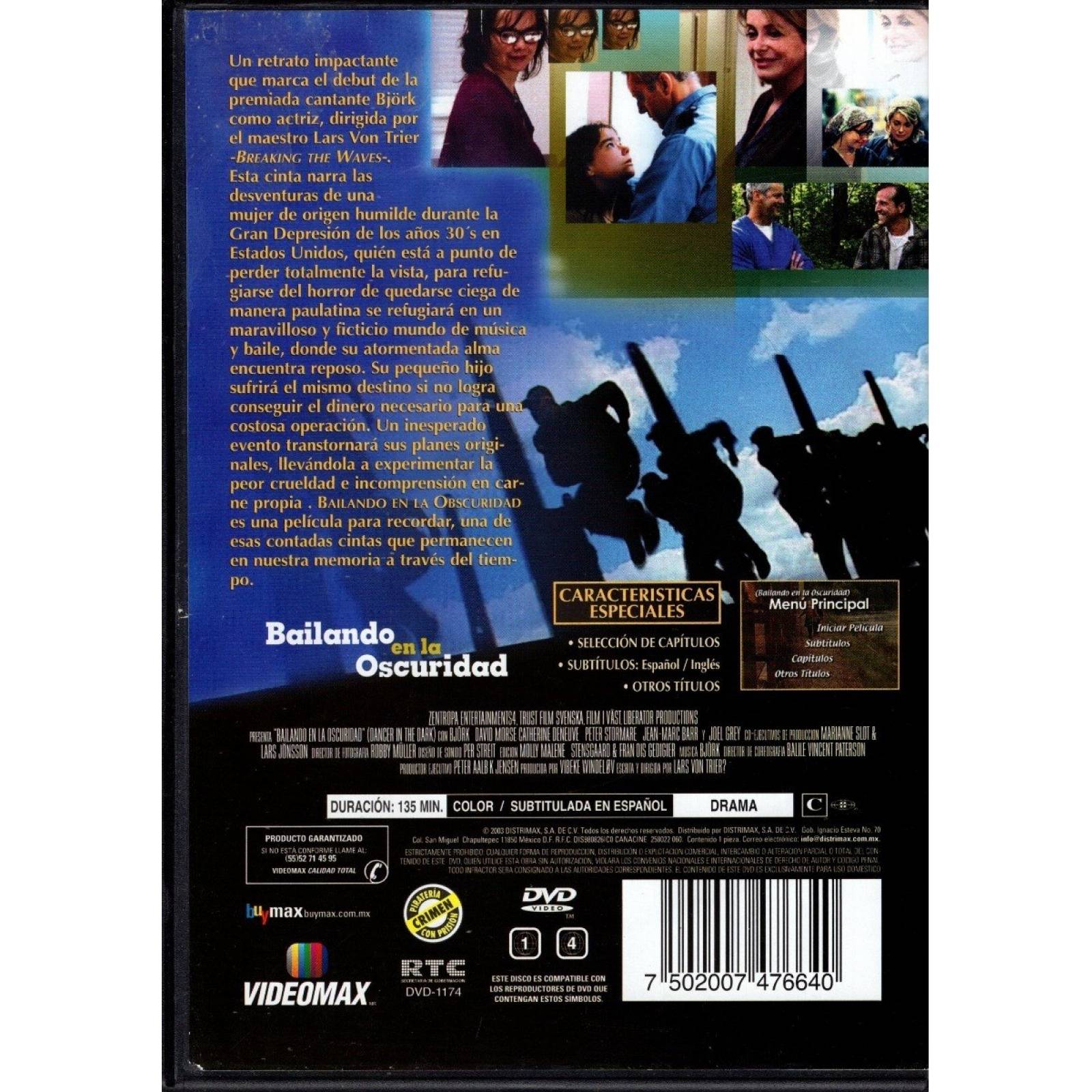Bailando En La Oscuridad Lars Von Trier Pelicula Dvd