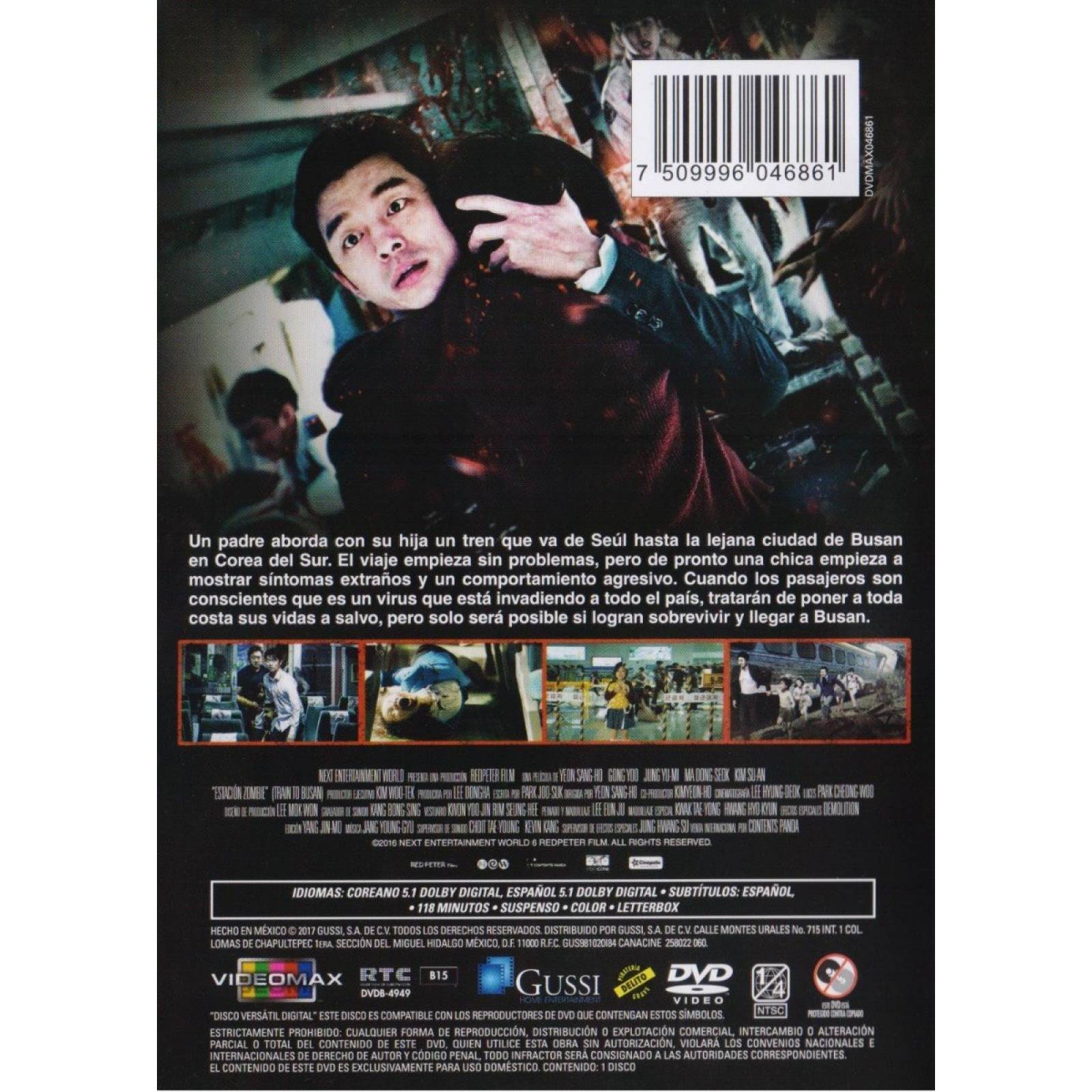Estacion Zombie Train To Busan Gong Yoo Pelicula Dvd