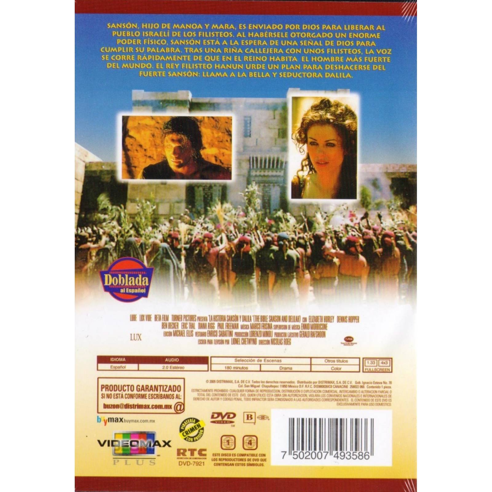 La Biblia La Historia De Sanson Y Dalila Pelicula Dvd