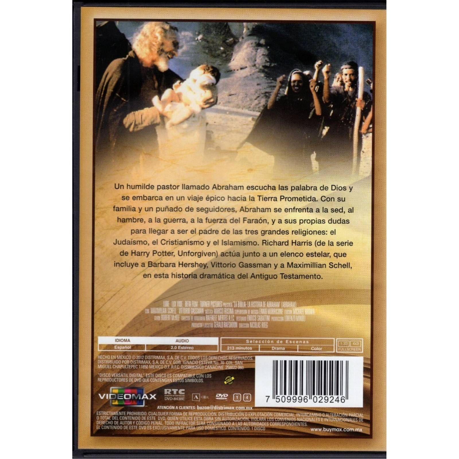 La Biblia La Historia De Abraham Richard Harris Pelicula Dvd