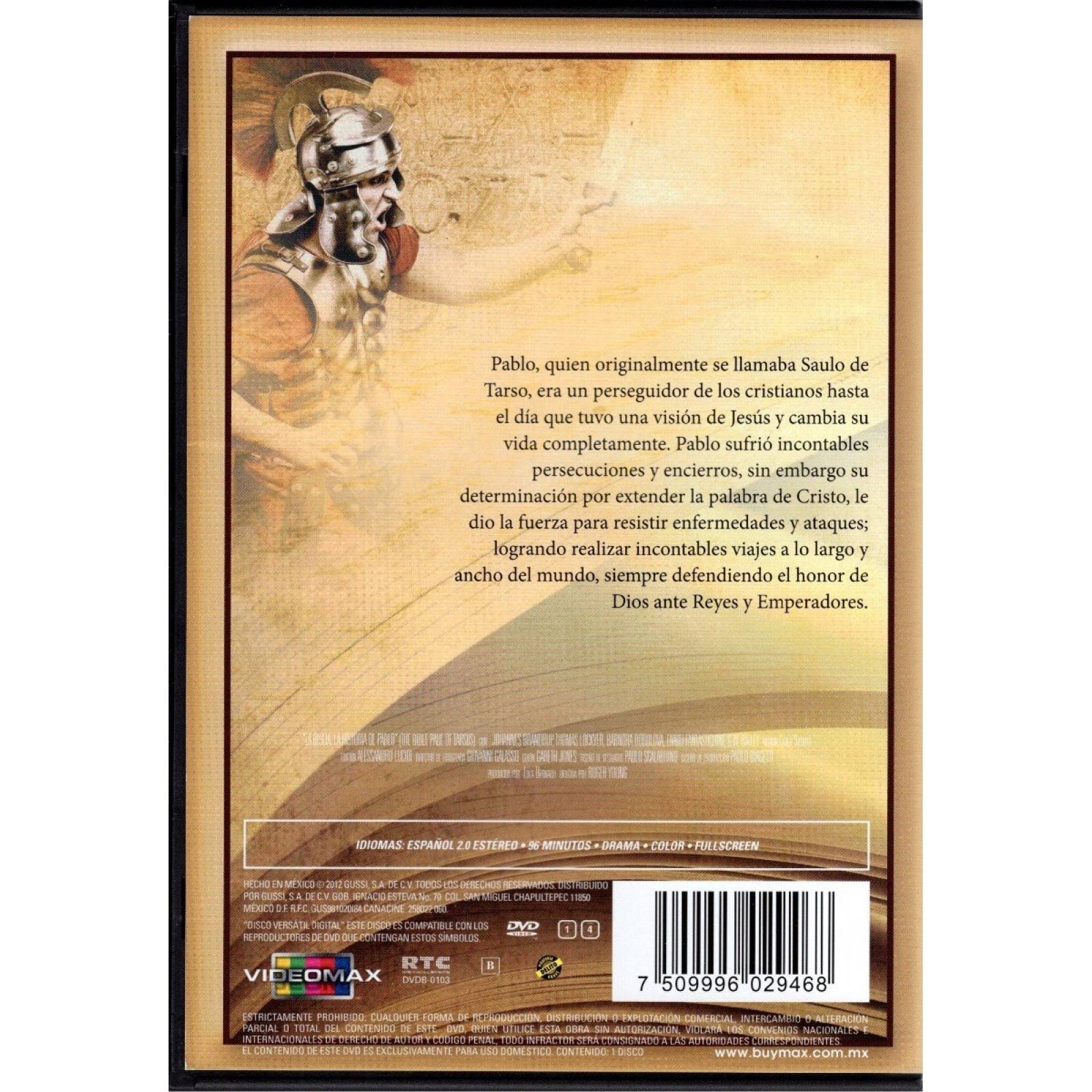 La Biblia : La Historia De Pablo Thomas Lockyer Pelicula Dvd