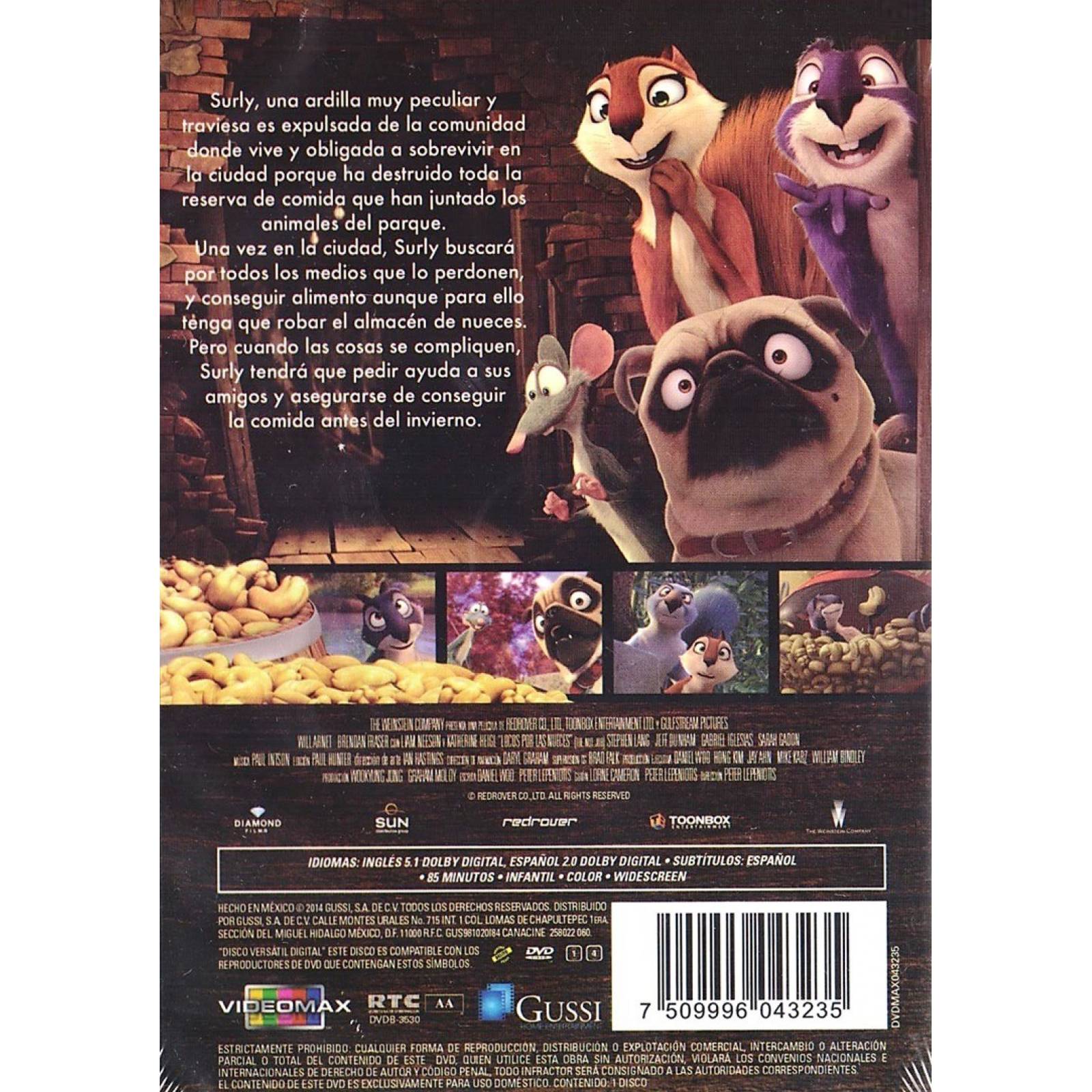 Locos Por Las Nueces The Nut Job Pelicula Dvd