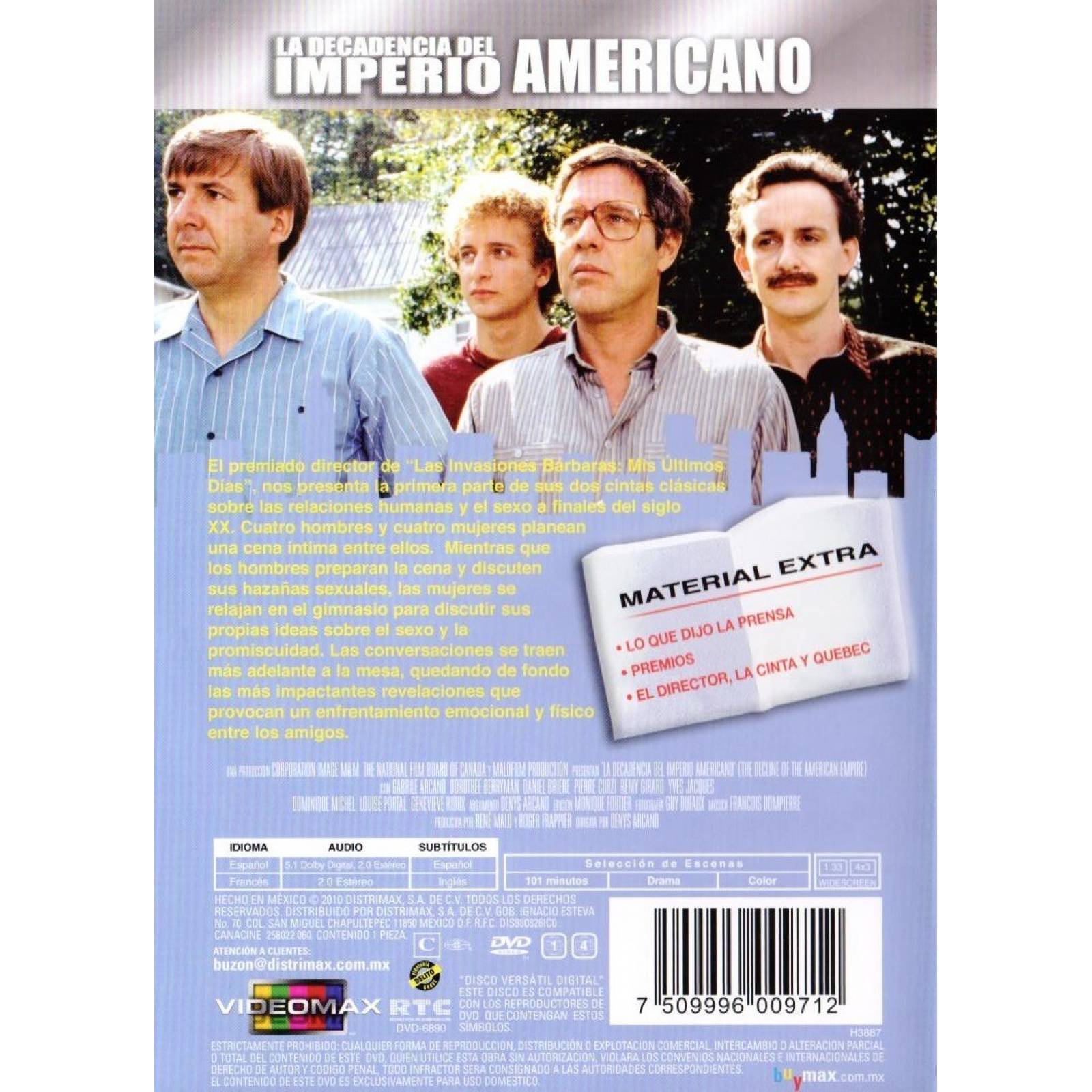 La Decadencia Del Imperio Americano Pelicula Dvd