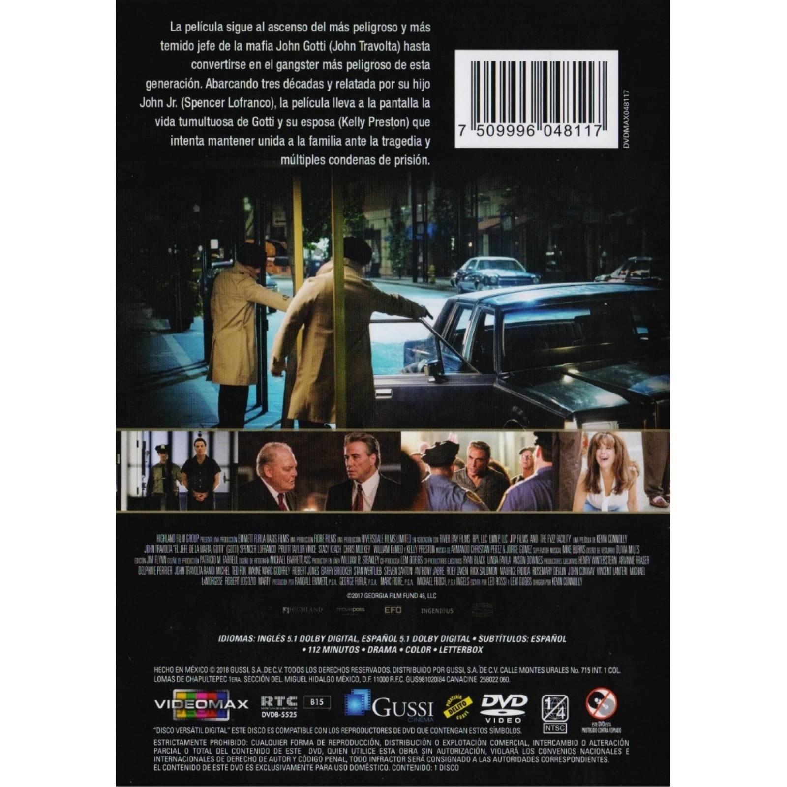 El Jefe De La Mafia Gotti John Travolta Pelicula Dvd