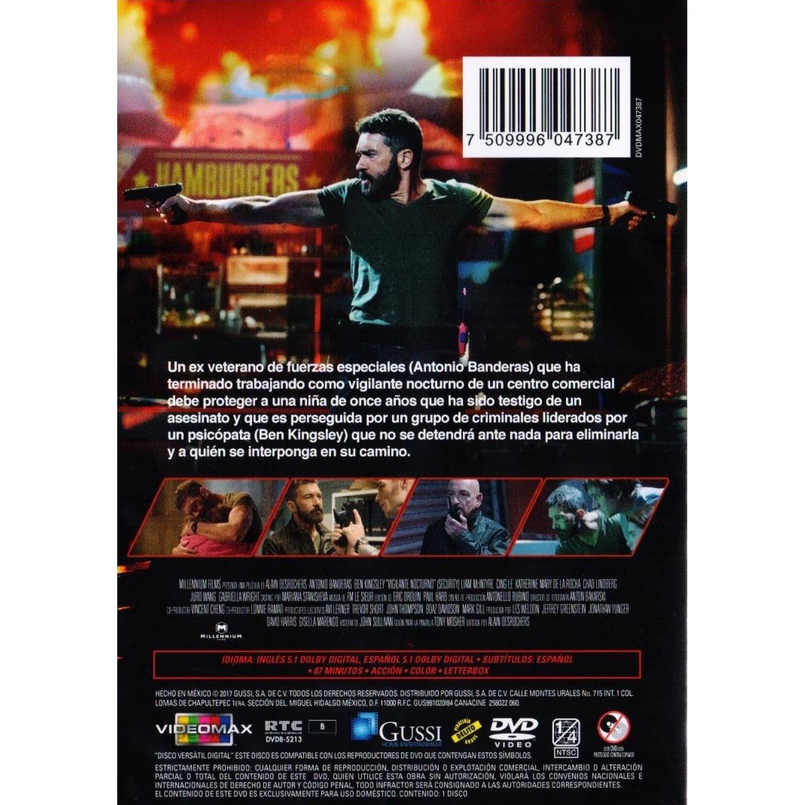 Vigilante Nocturno Antonio Banderas Pelicula Dvd