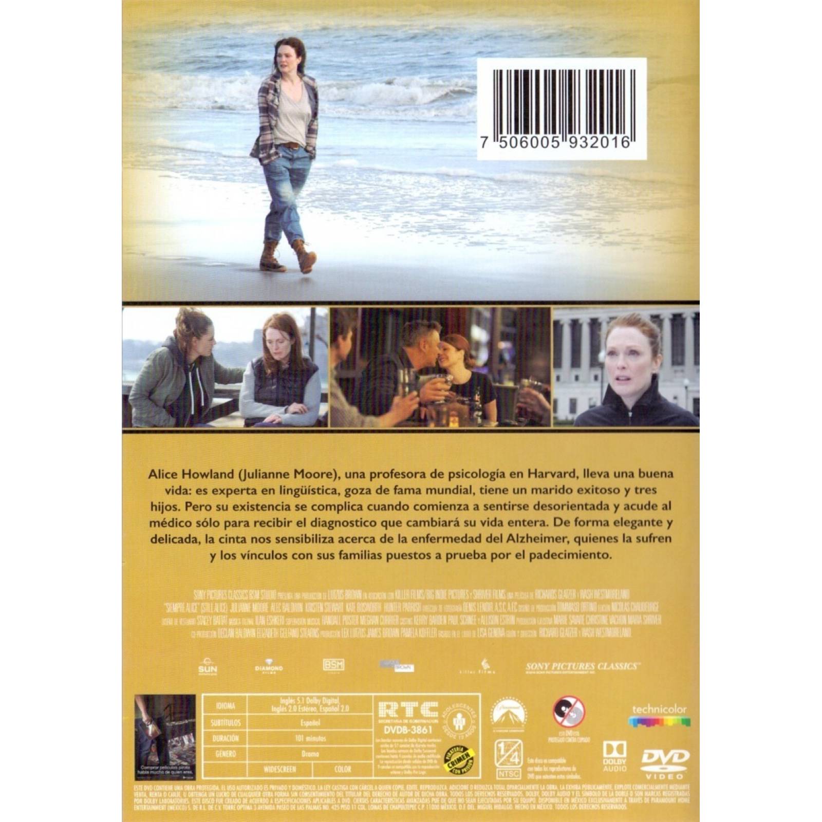 Siempre Alice Julianne Moore Pelicula Original Dvd