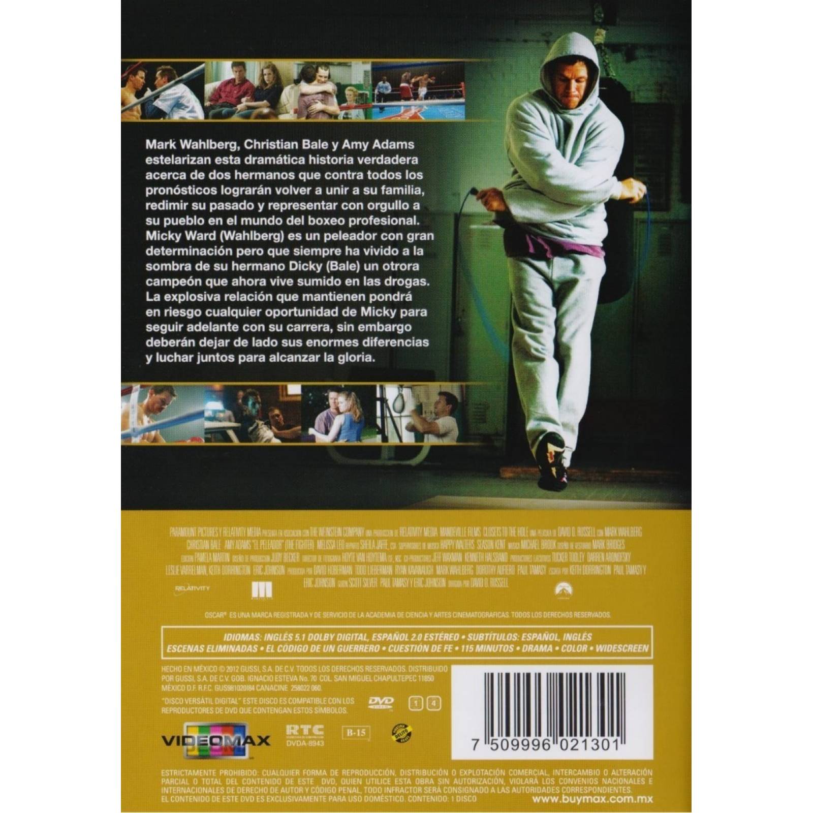 El Peleador The Fighter Mark Wahlberg Pelicula Dvd
