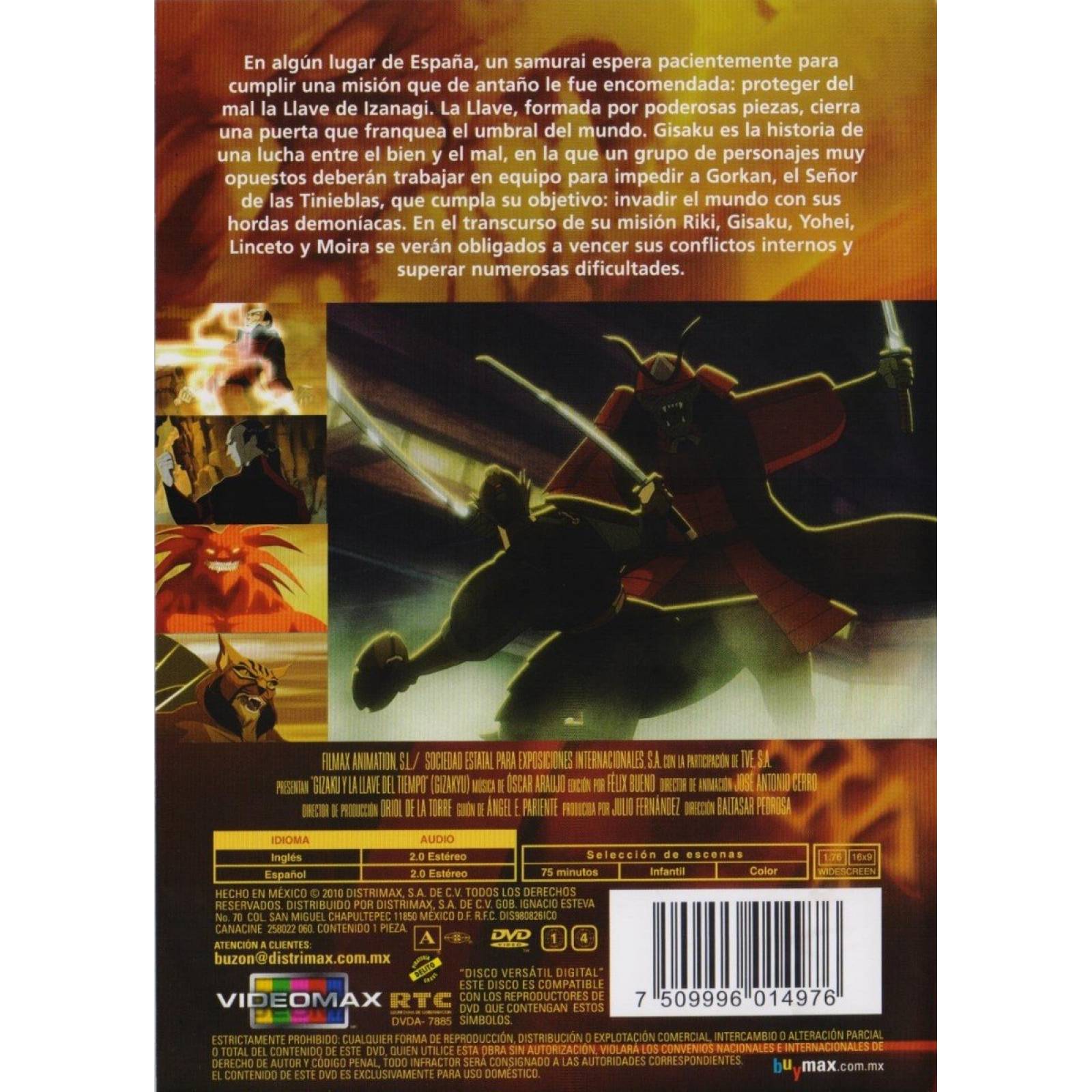 Gisaku Y La Llave Del Tiempo Pelicula Dvd