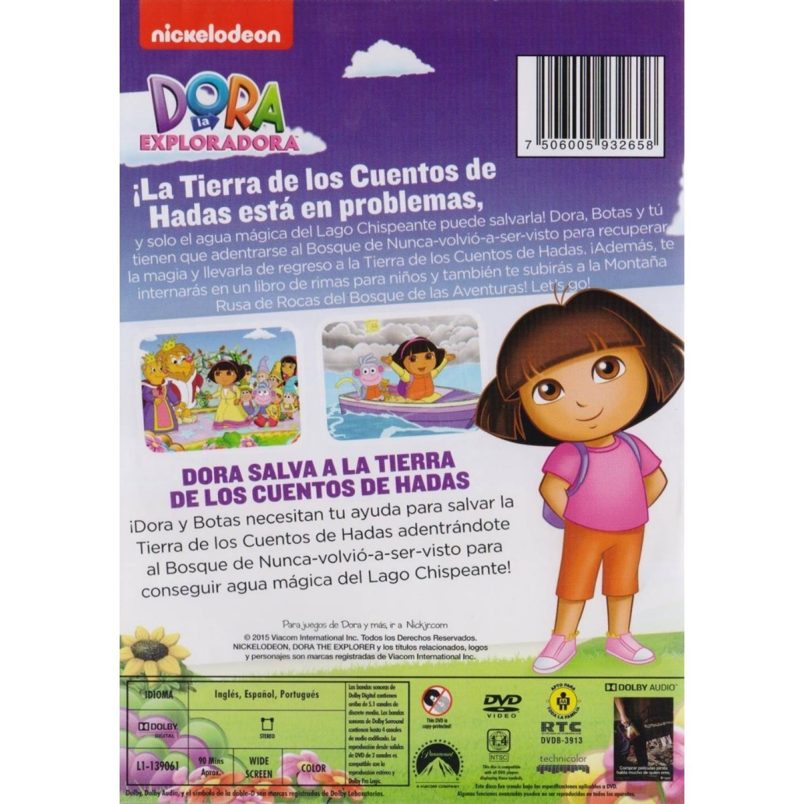 Dora La Exploradora Salva La Tierra De Los Cuentos Hadas Dvd