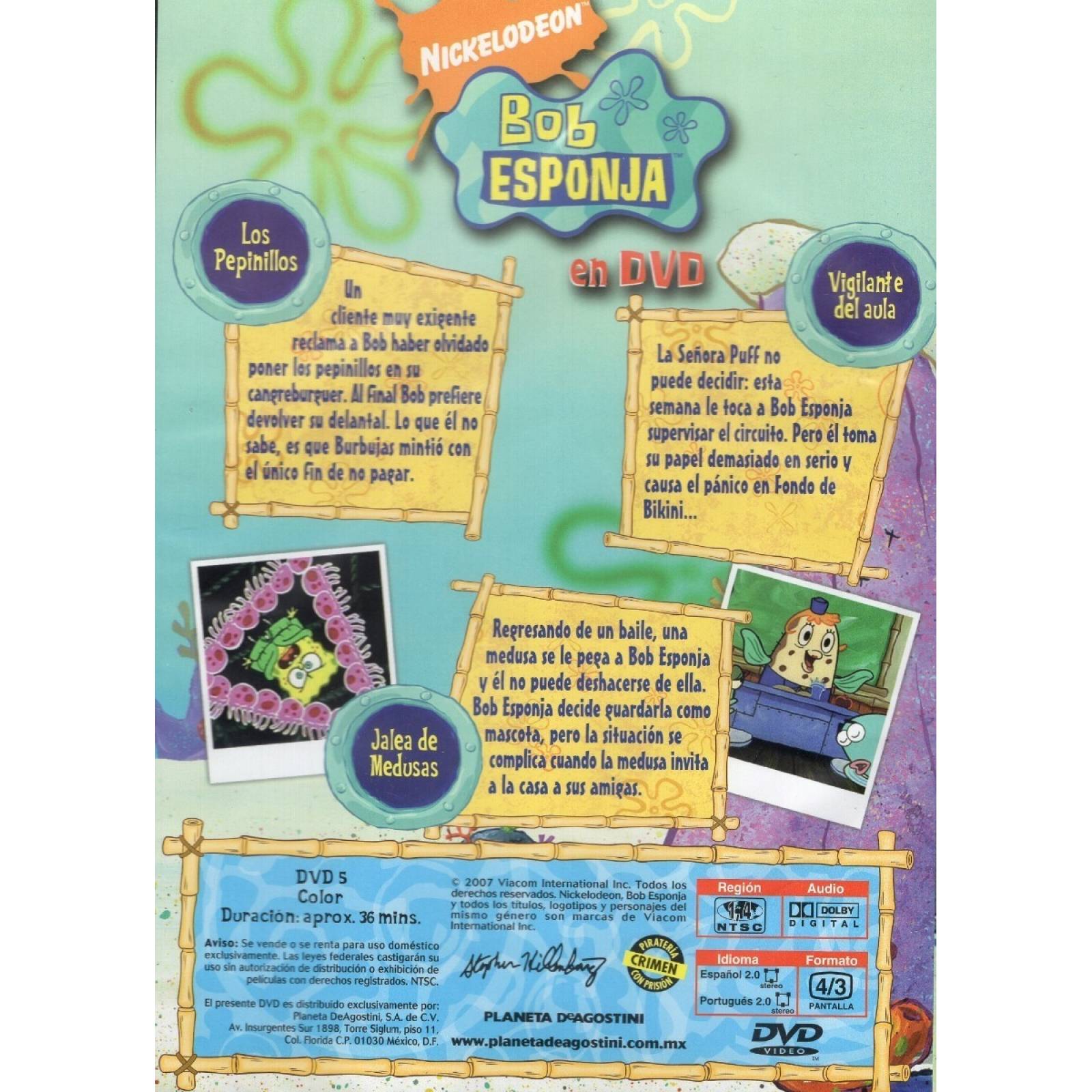 Bob Esponja Vol. 4 Pepinillos, Vigilante, Jalea Dvd