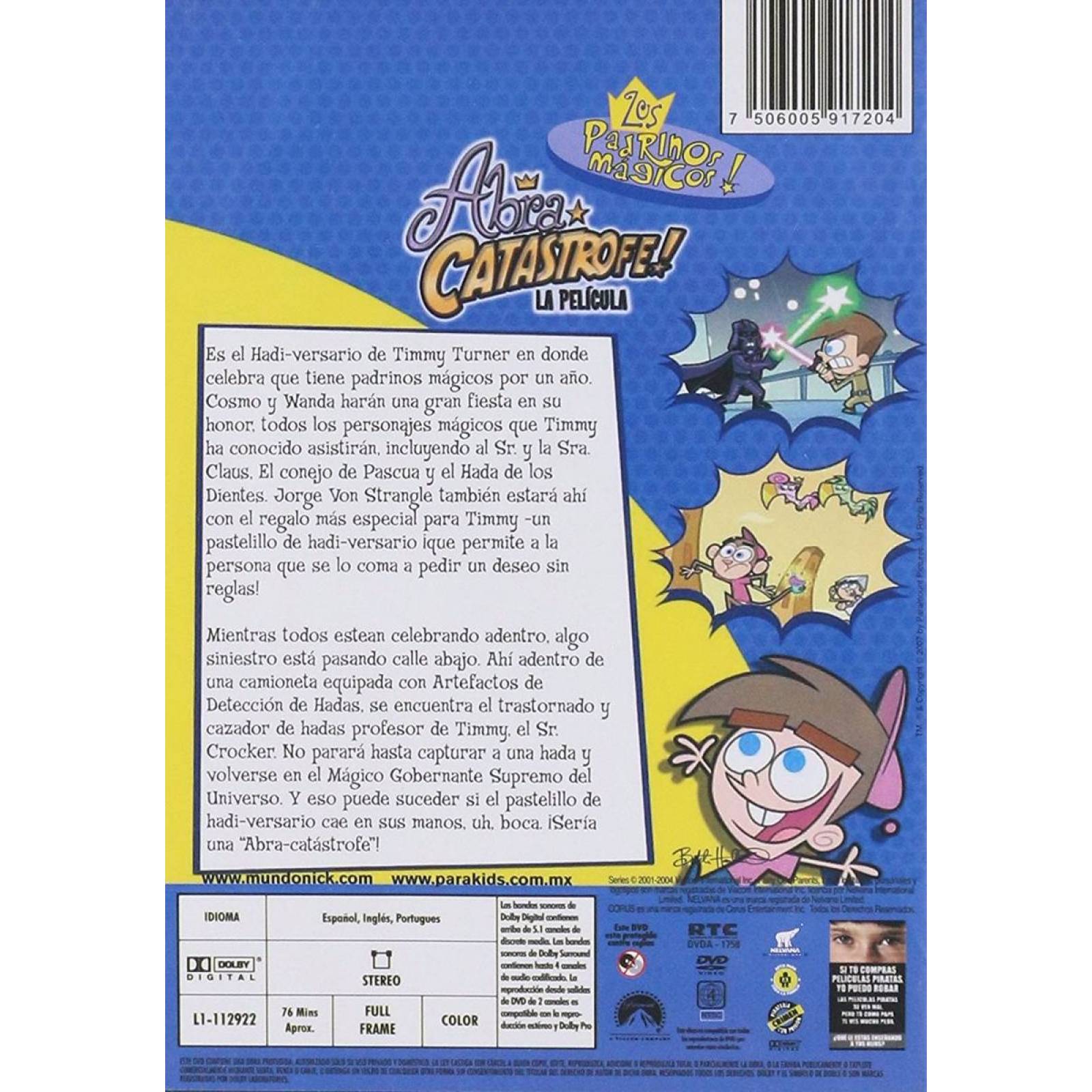 Los Padrinos Magicos Abra Catastrofe La Pelicula Dvd