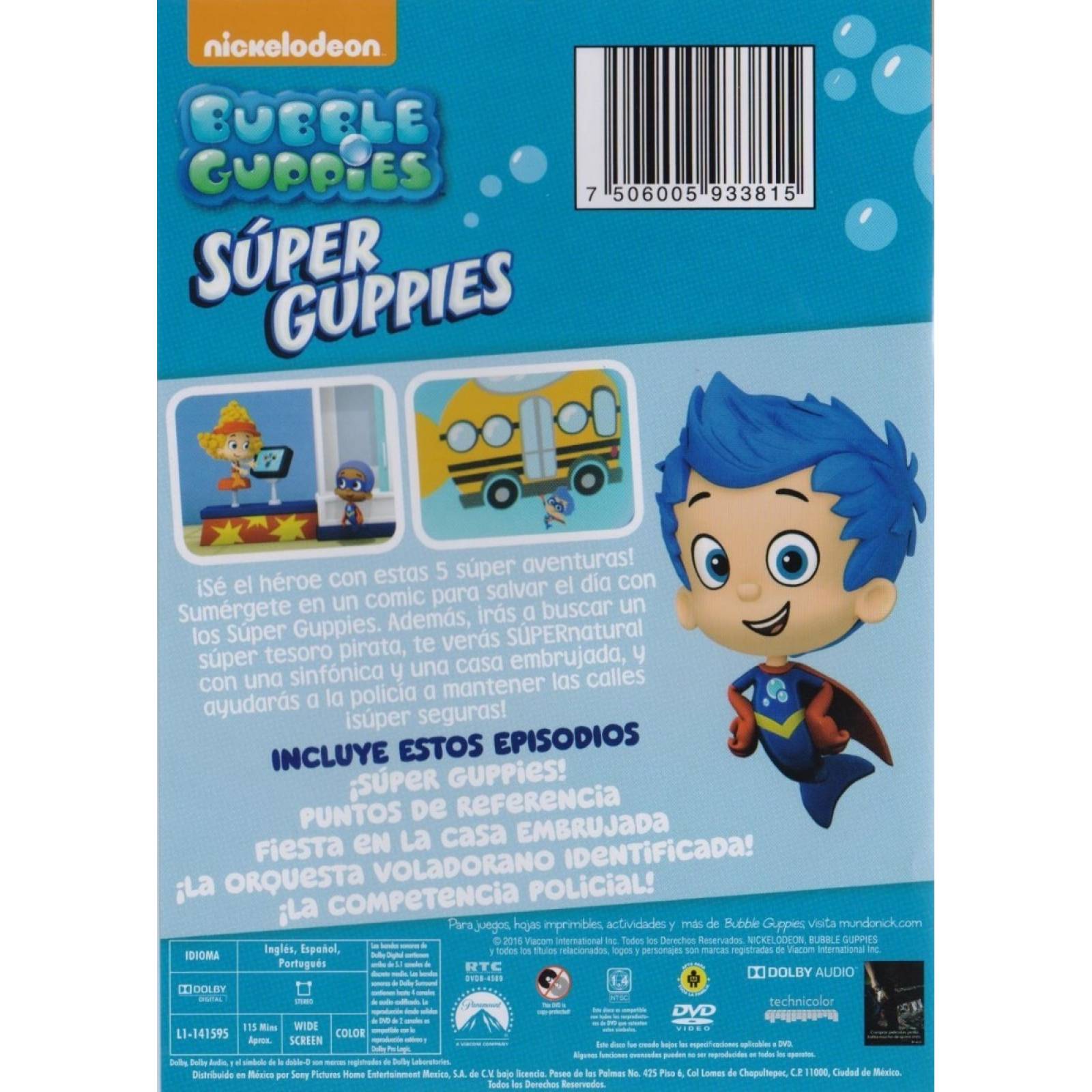 Bubble Guppies Super Guppies 5 Episodios Serie Dvd