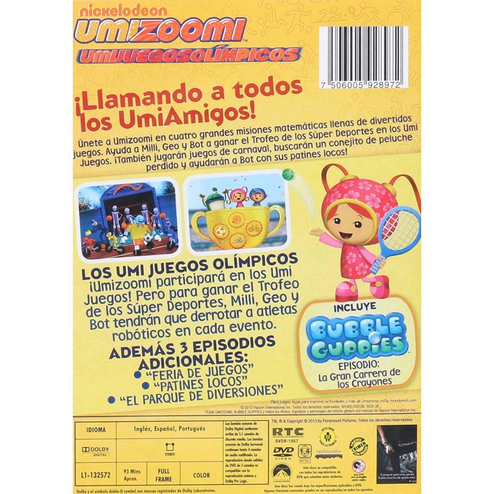 Umizoomi Umijuegosolimpicos 4 Episodios Serie Dvd