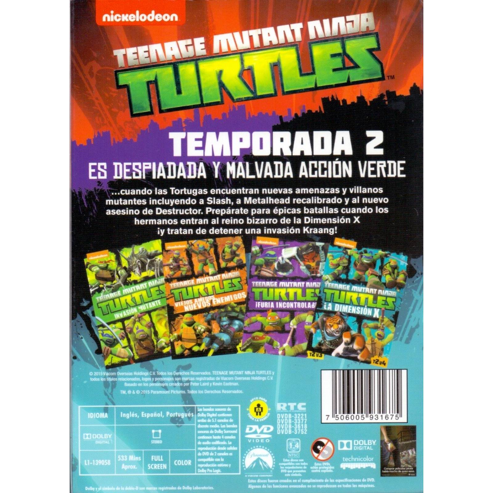 Tmnt Las Tortugas Ninja Segunda Temporada 2 Dos Dvd