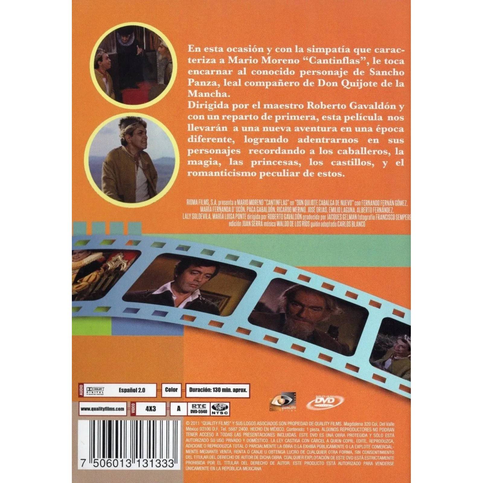 Don Quijote Cabalga De Nuevo Cantinflas Pelicula Dvd
