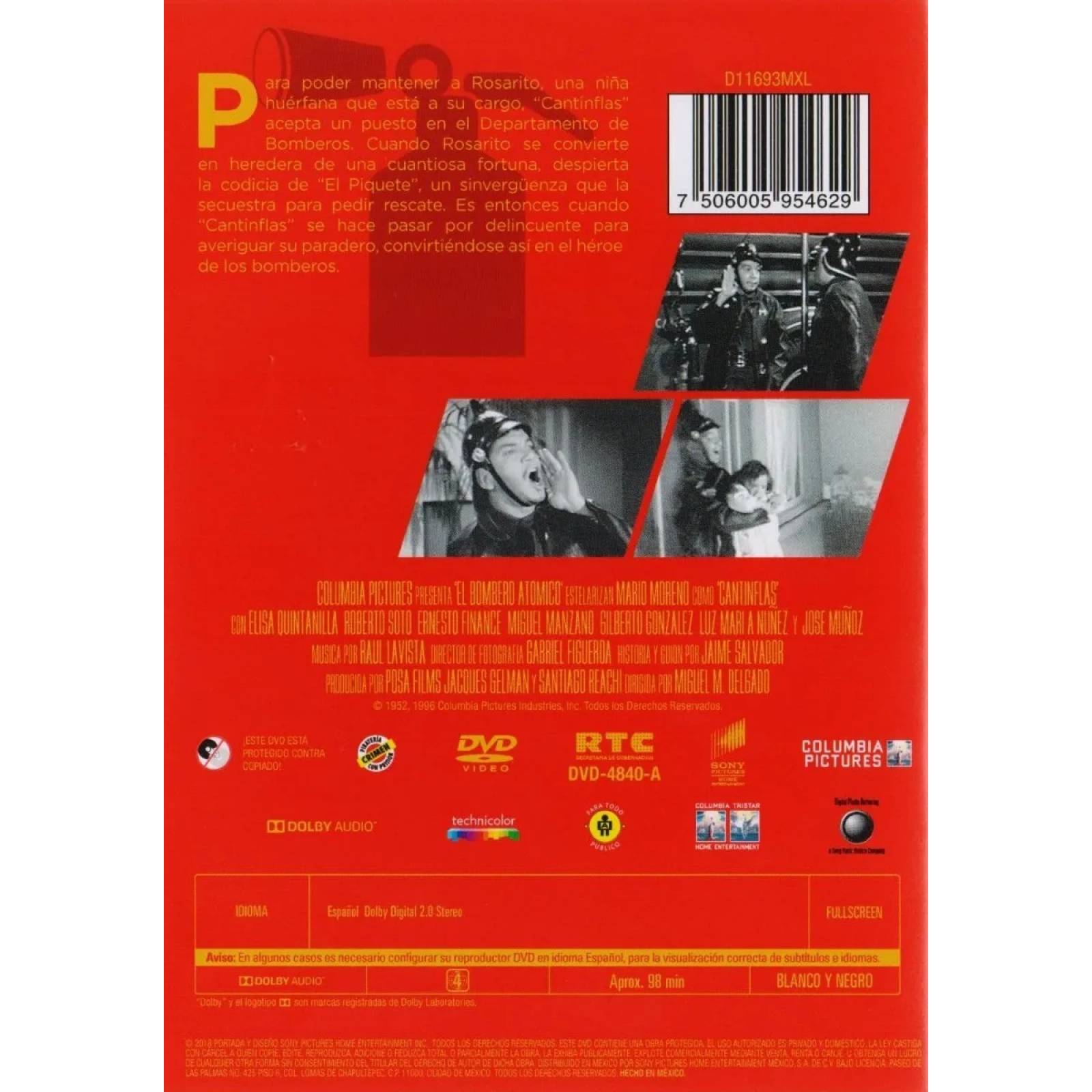 El Bombero Atomico Coleccion Cantinflas Vol 15 Pelicula Dvd