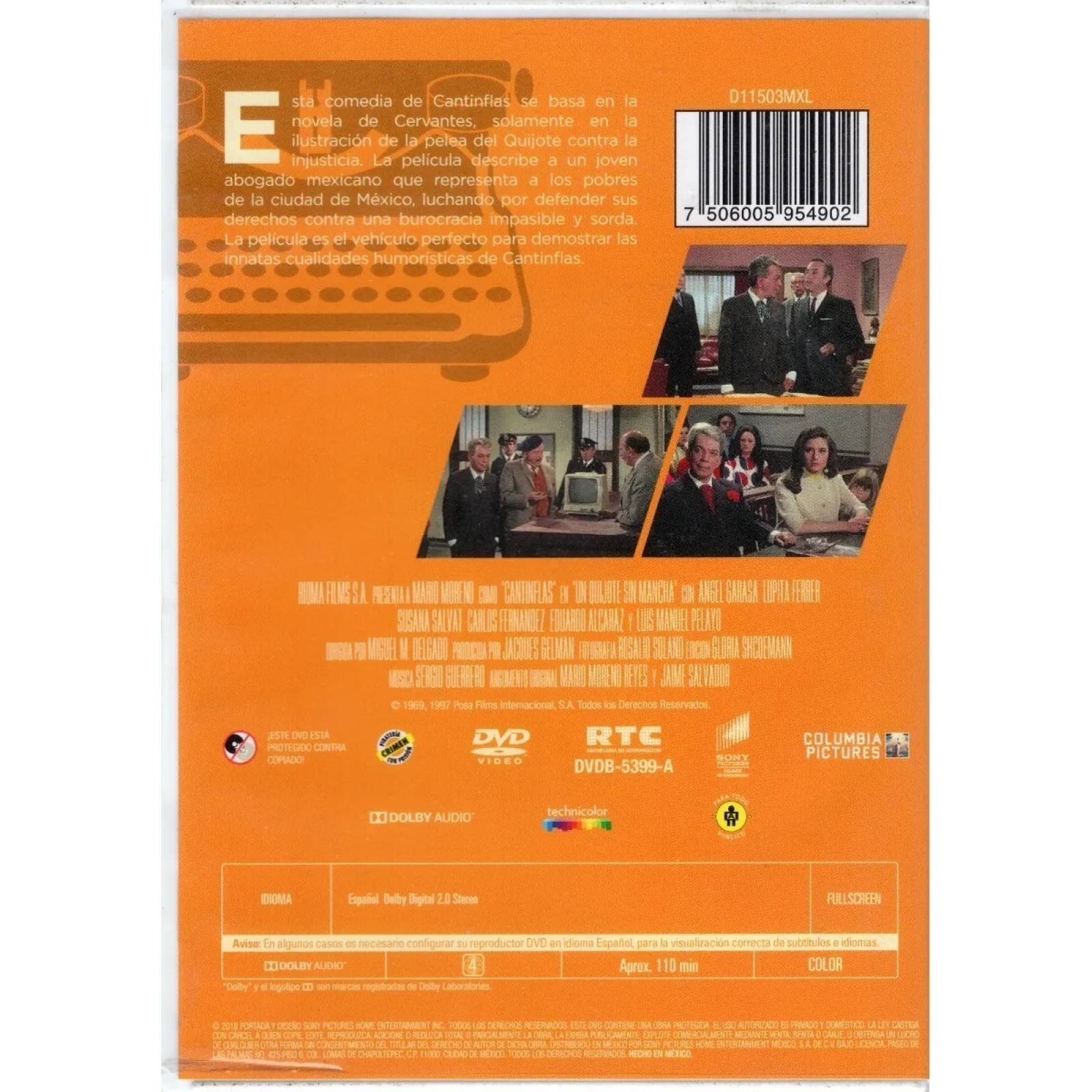 Quijote Sin Mancha Coleccion Cantinflas Vol 29 Pelicula Dvd