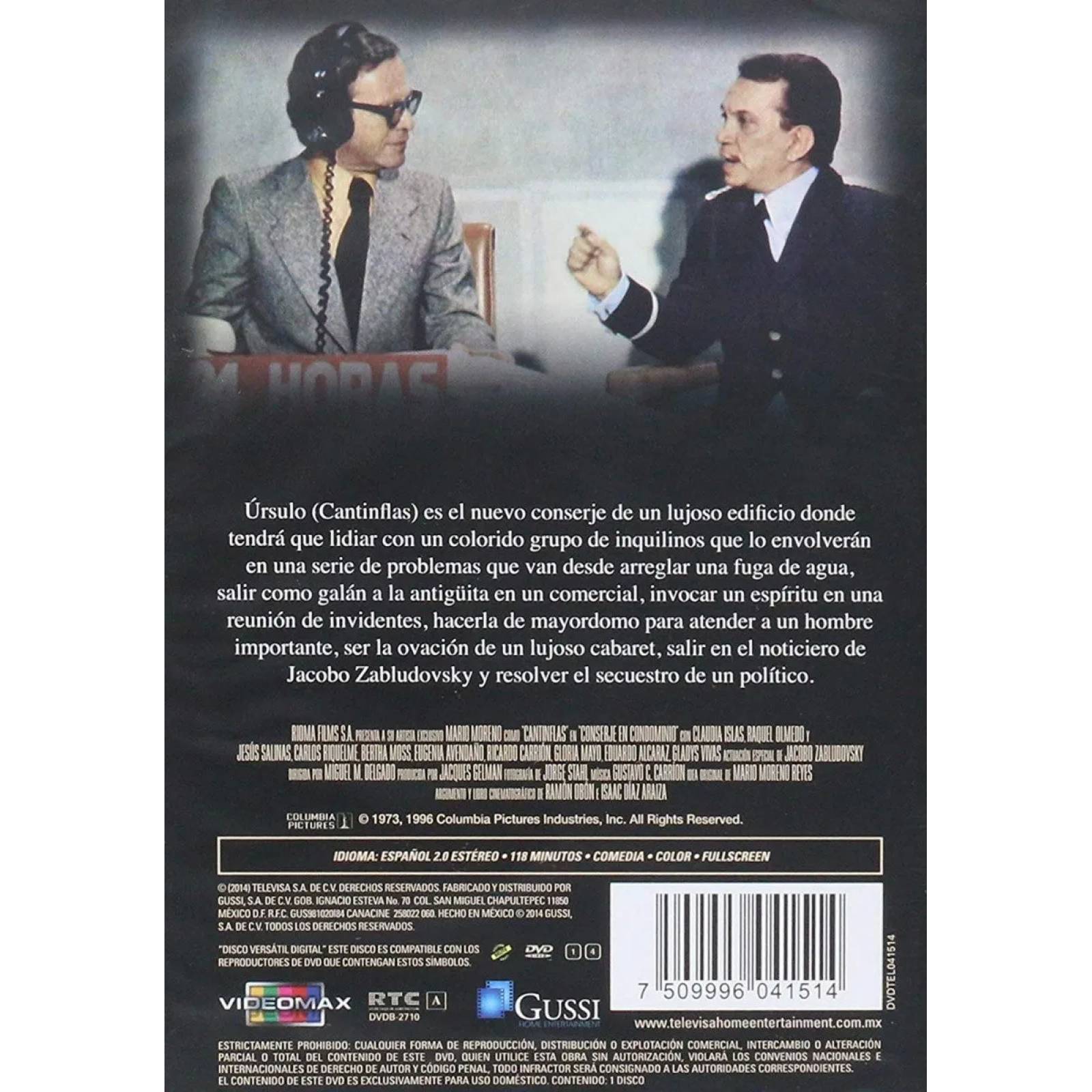 Conserje En Condominio Por Siempre Cantinflas Pelicula Dvd
