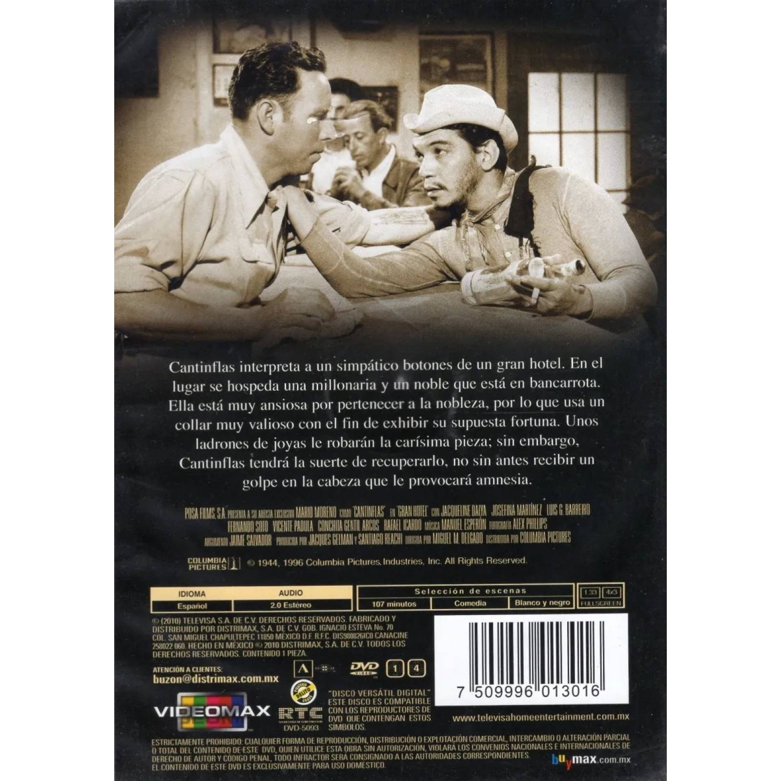 Gran Hotel Por Siempre Cantinflas Pelicula Dvd