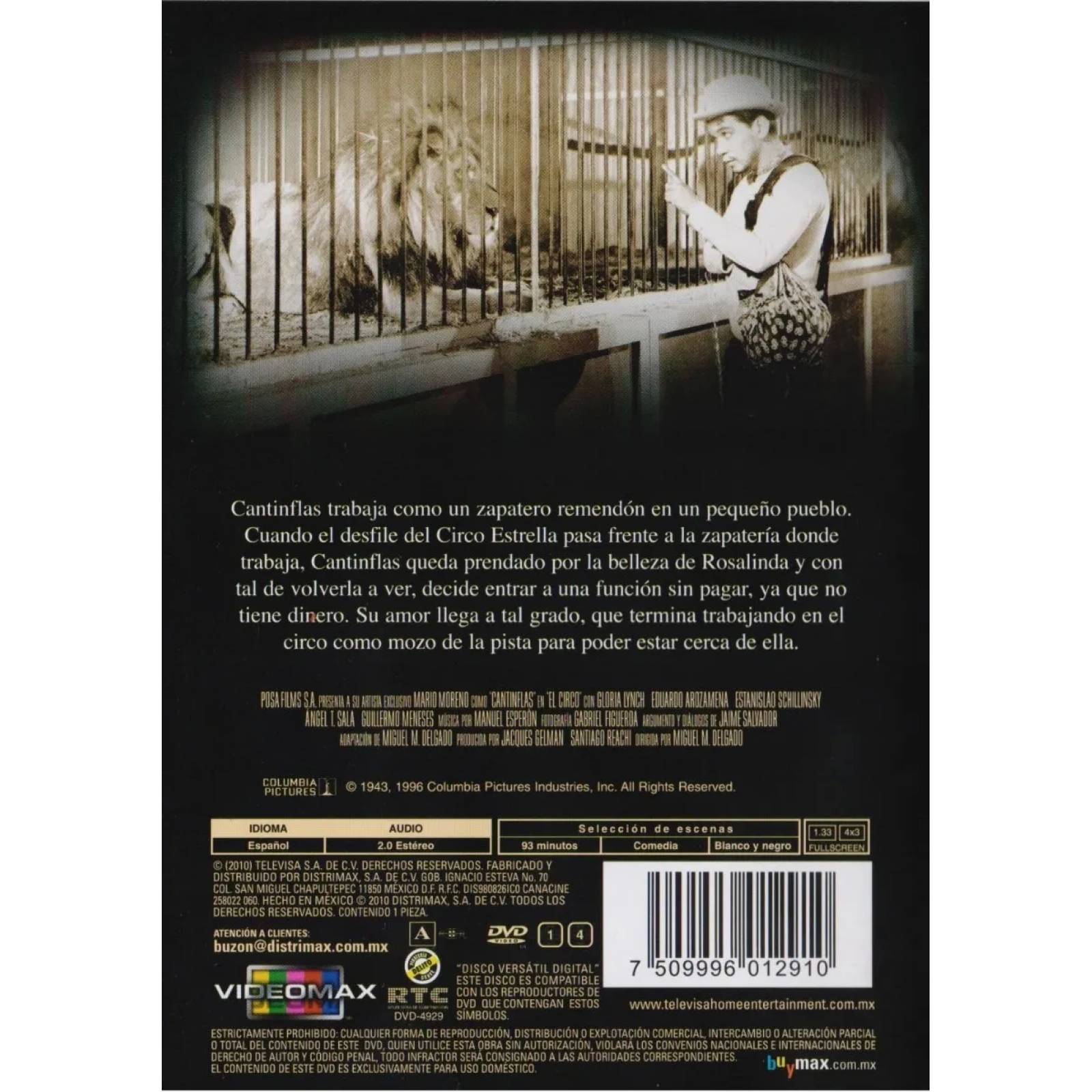El Circo Por Siempre Cantinflas Pelicula Dvd
