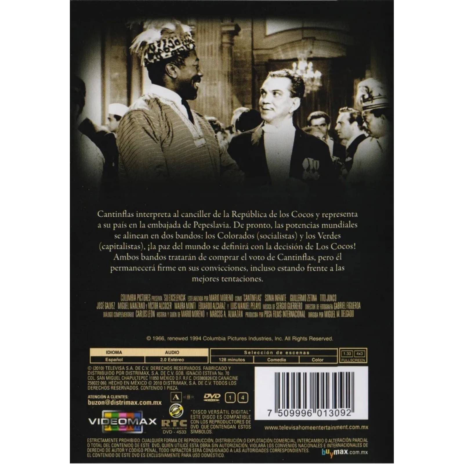 Su Excelencia Por Siempre Cantinflas Pelicula Dvd