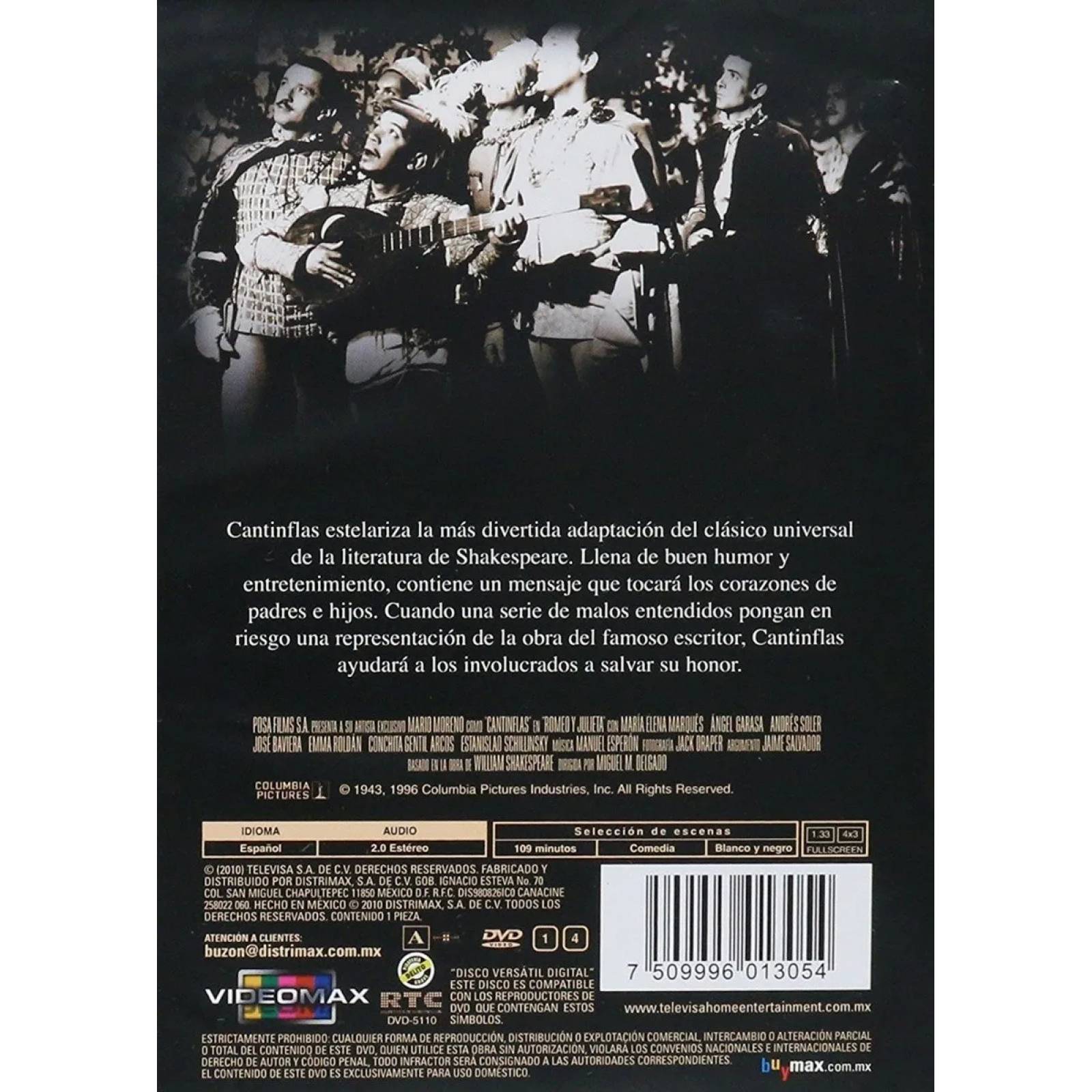 Romeo Y Julieta Por Siempre Cantinflas Pelicula Dvd