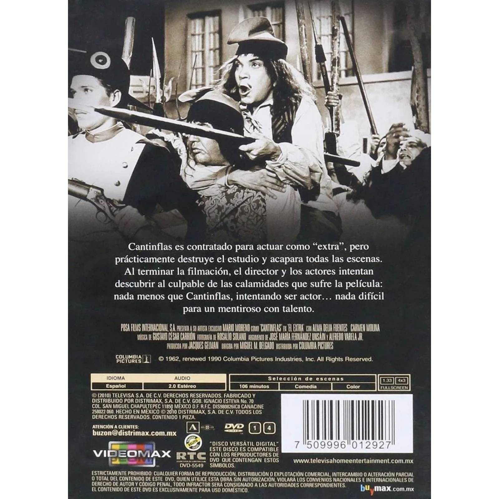 El Extra Por Siempre Cantinflas Pelicula Dvd