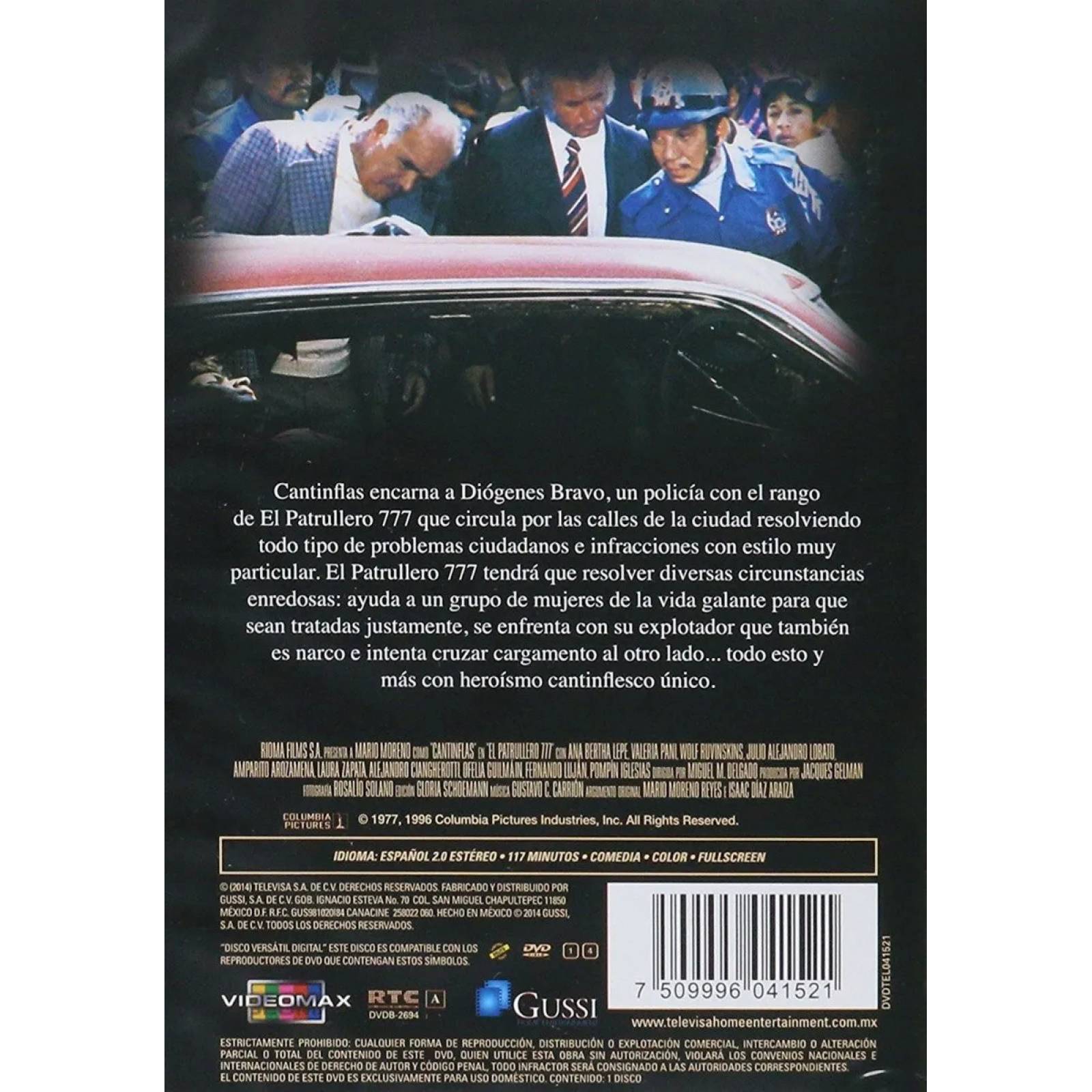 El Patrullero 777 Por Siempre Cantinflas Pelicula Dvd