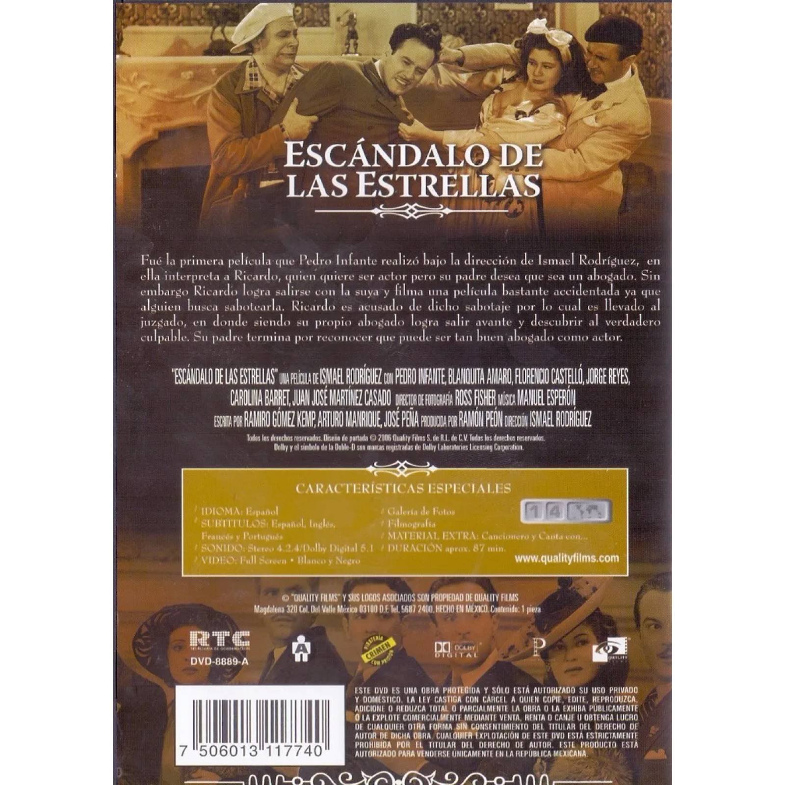 Escandalo De Estrellas Pedro Infante Pelicula Mexicana Dvd