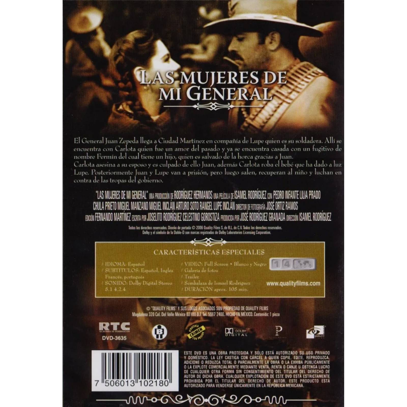 Pedro Infante Las Mujeres De Mi General Pelicula Dvd