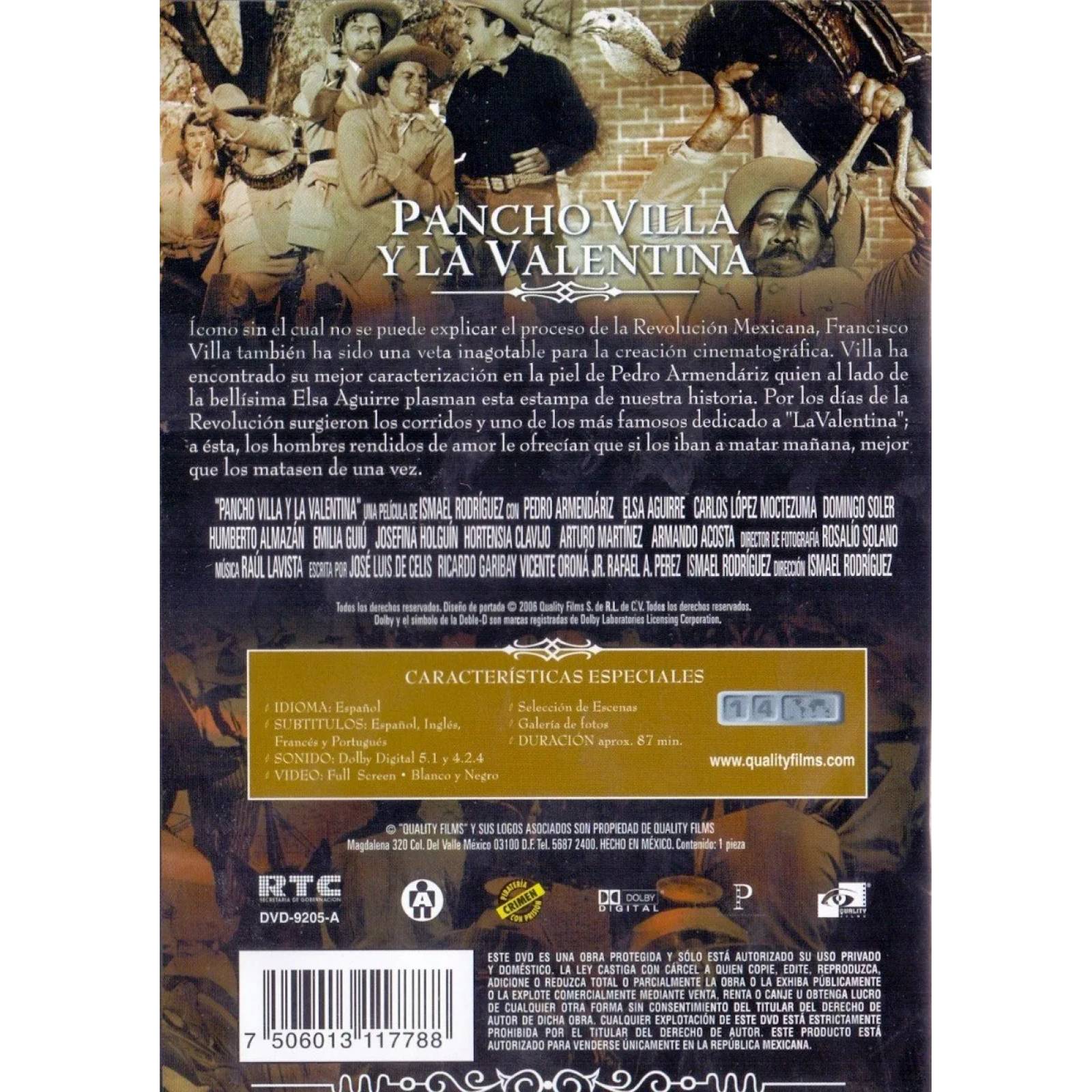 Pedro Armendariz En Pancho Villa Y La Valentina Pelicula Dvd