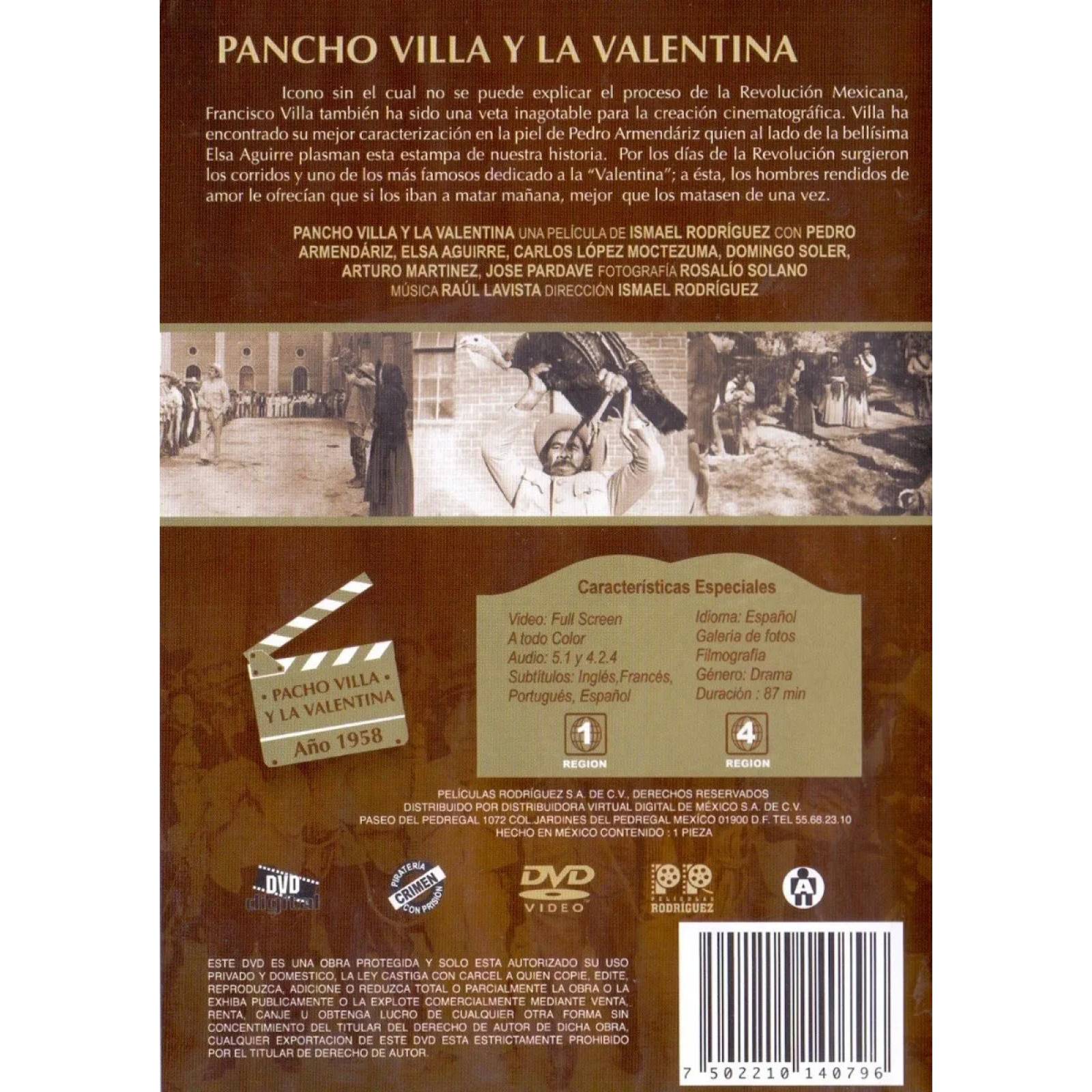 Pancho Villa Y La Valentina Pedro Armendariz Pelicula Dvd