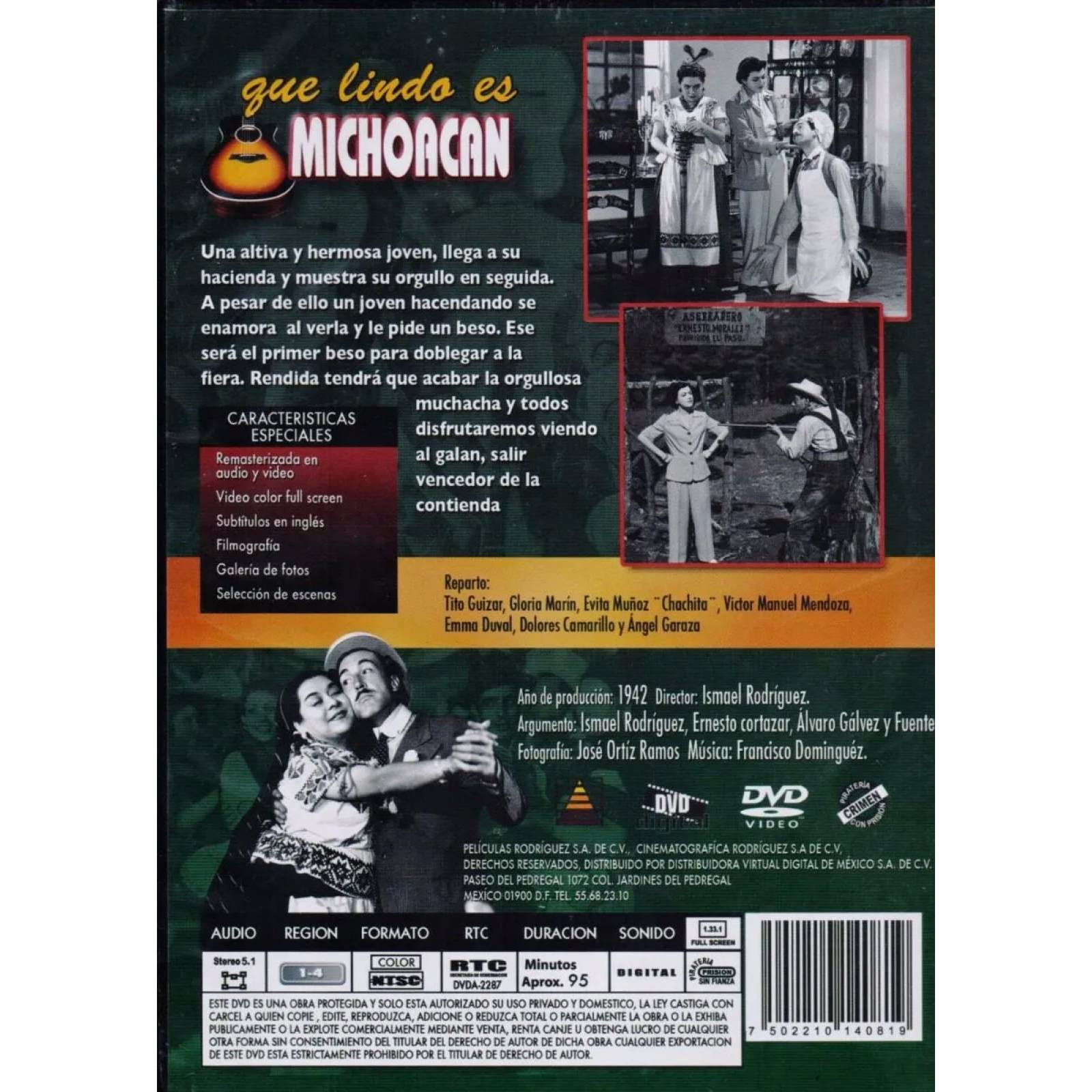 Que Lindo Es Michoacan Gloria Marin Pelicula Dvd