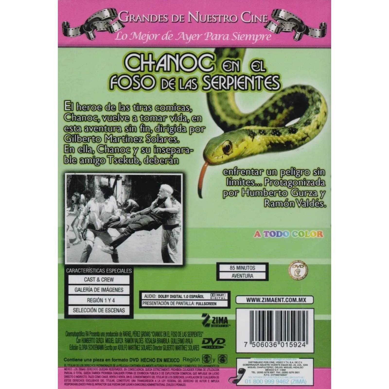 Chanoc En El Foso De Las Serpientes Pelicula Dvd