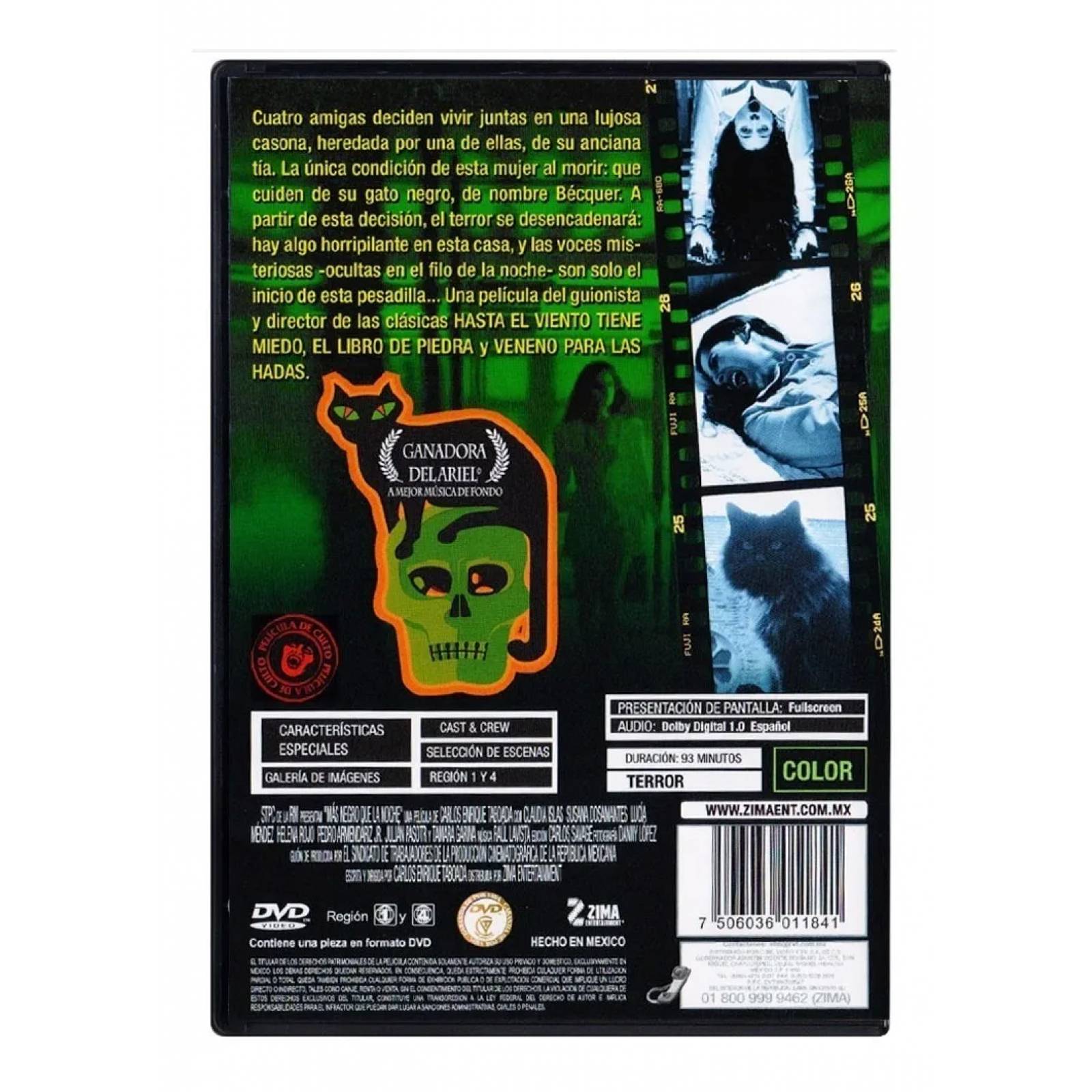 Mas Negro Que La Noche Claudia Islas Pelicula Dvd