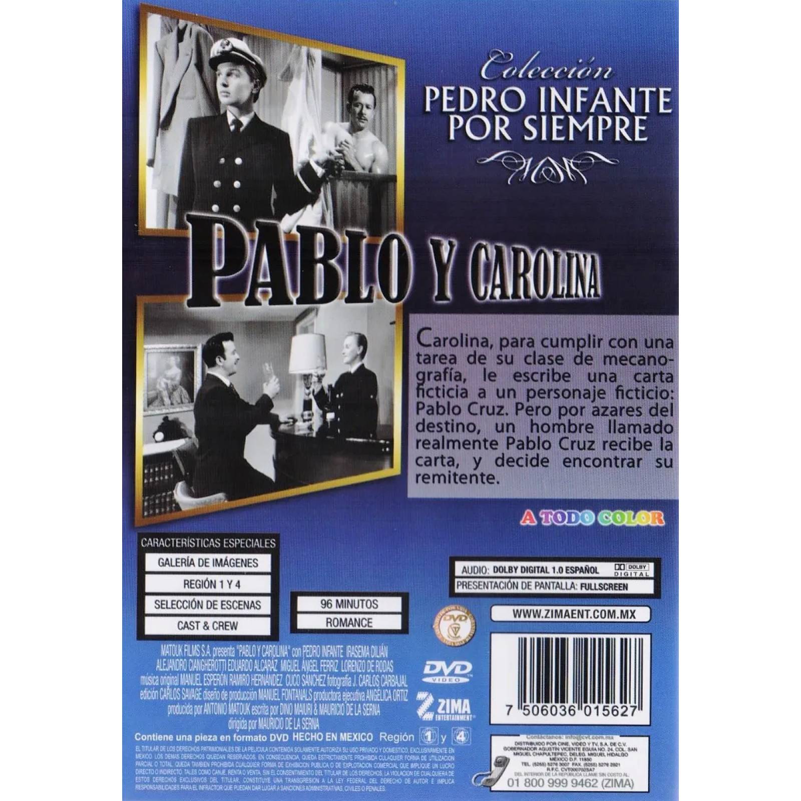 Pablo Y Carolina Pedro Infante Cine Mexicano Pelicula Dvd