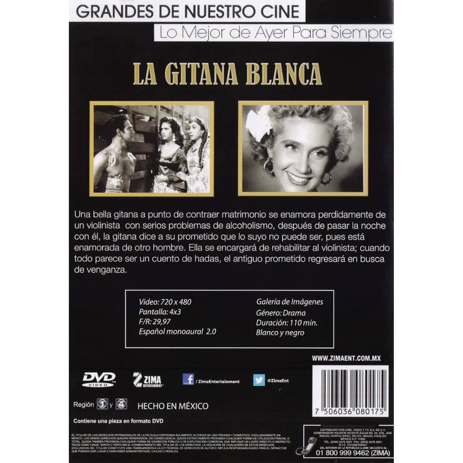 La Gitana Blanca Rosita Arenas Wolf Ruvinskis Pelicula Dvd