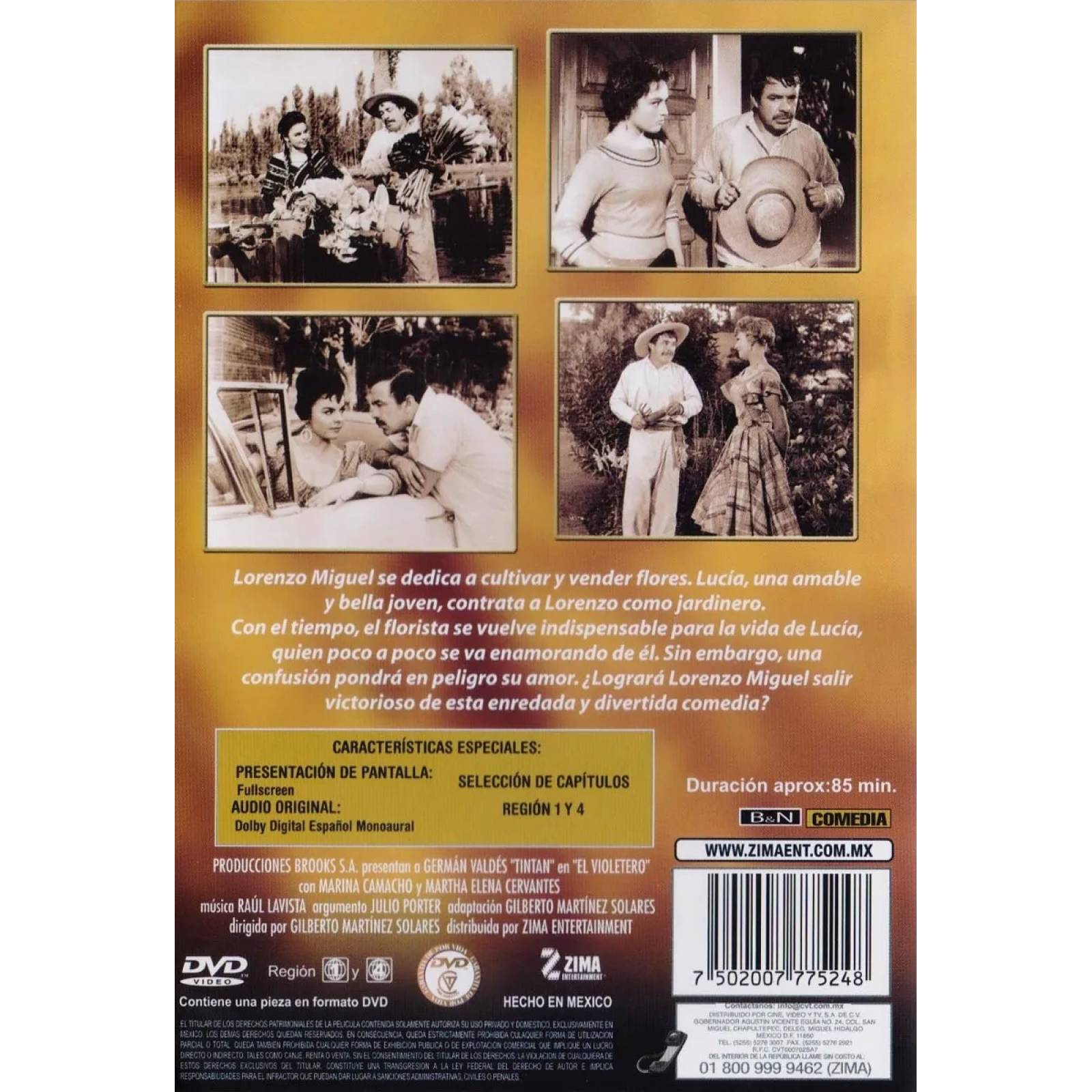 El Violetero German Valdez Tin Tan Pelicula Dvd