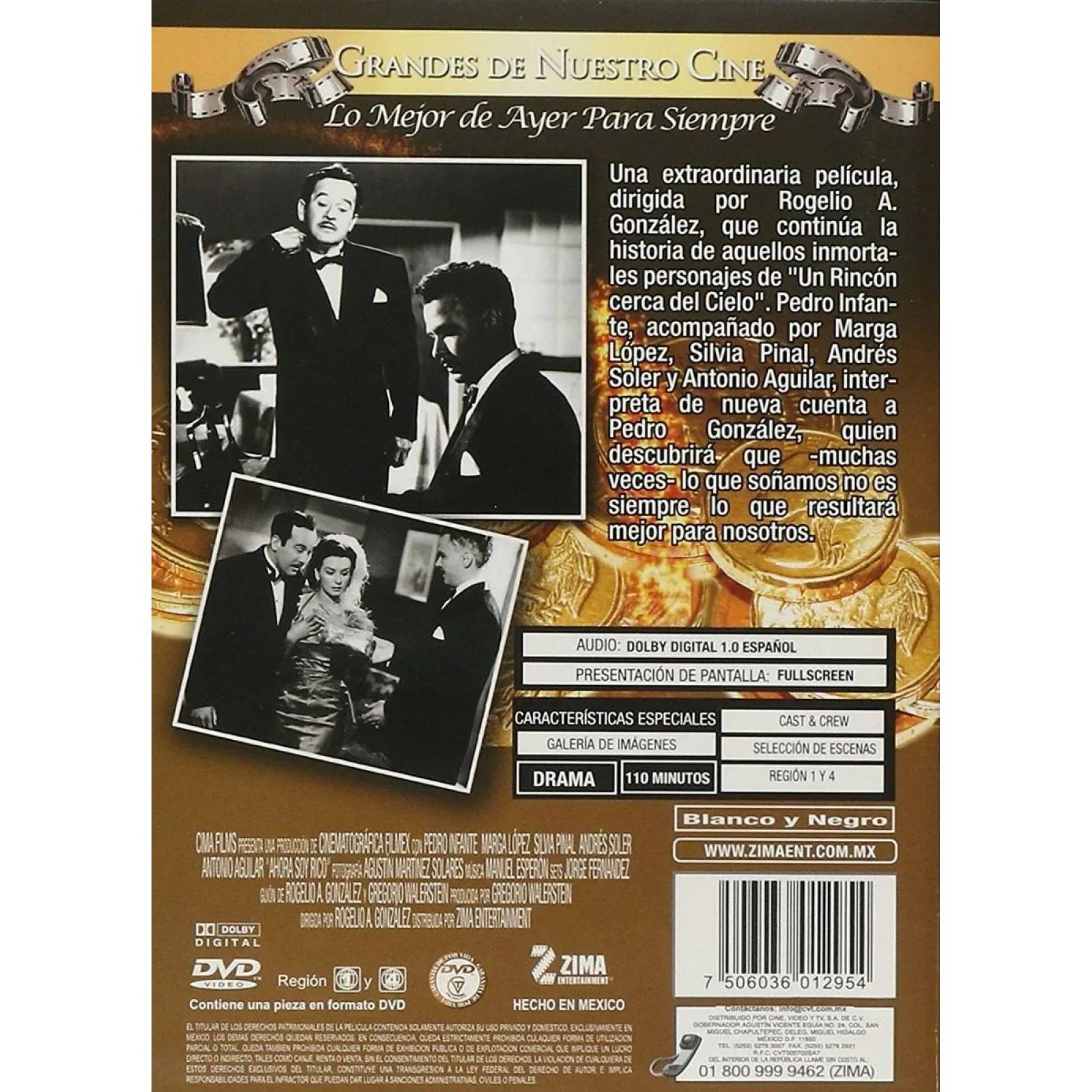 Ahora Soy Rico Pedro Infante Pelicula Mexicana Dvd.