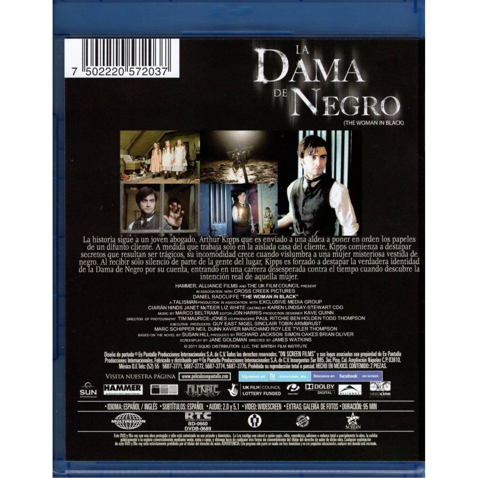 La Dama De Negro Daniel Radclife Pelicula Blu-ray + Dvd