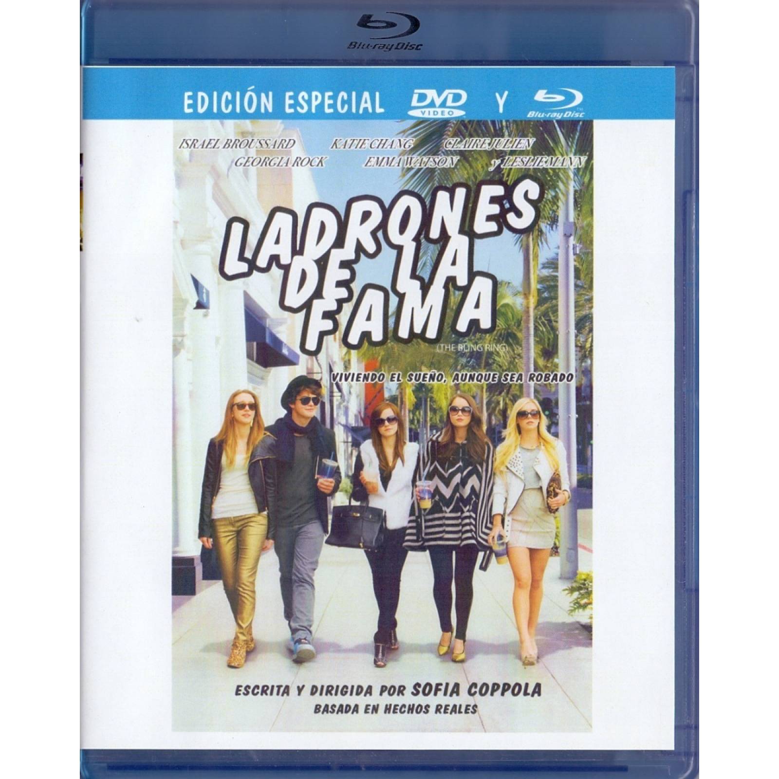 Ladrones De La Fama The Bling Ring Pelicula Blu-ray + Dvd