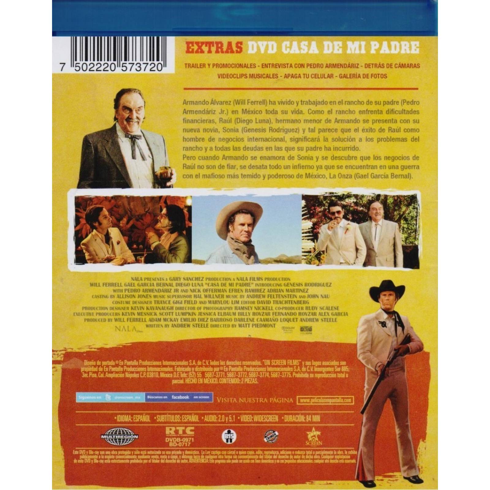 La Casa De Mi Padre Gael Garcia Pelicula Blu-ray + Dvd