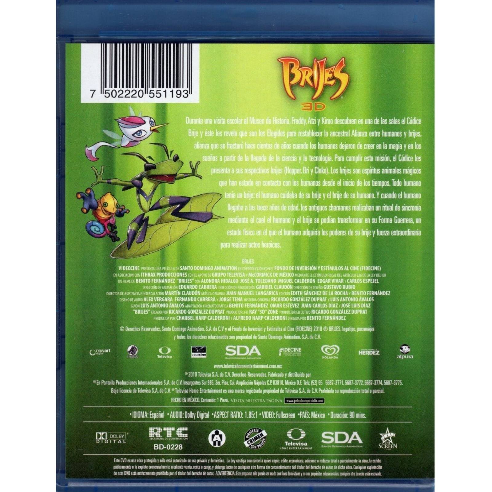 Brijes 2010 Carlos Espejel Pelicula Blu-ray 3d + 2d