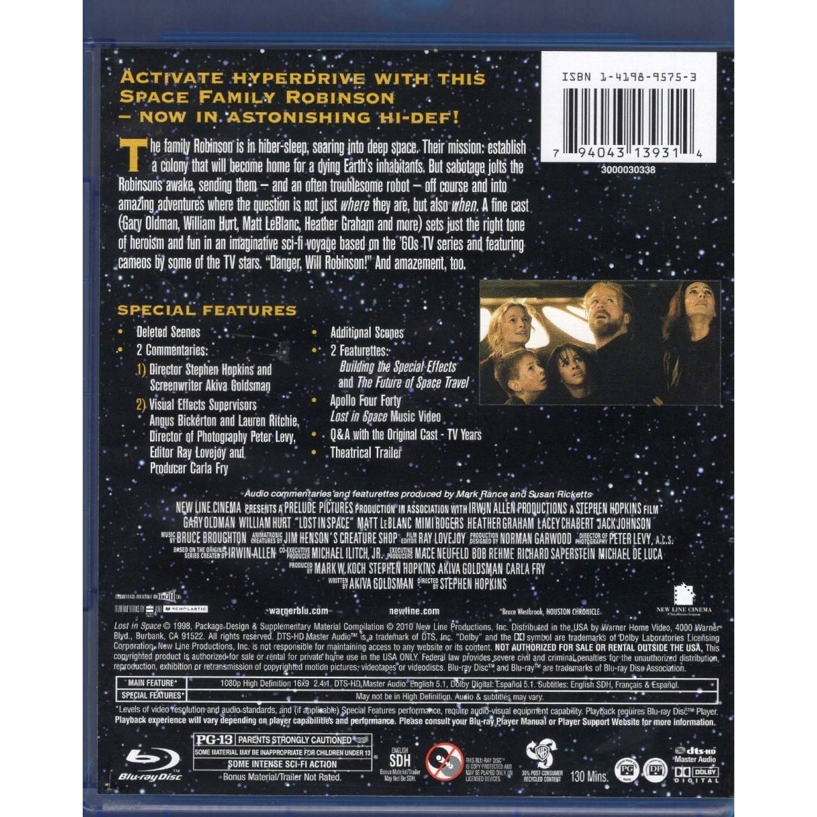 Perdidos En El Espacio Lost In Space Pelicula Blu-ray